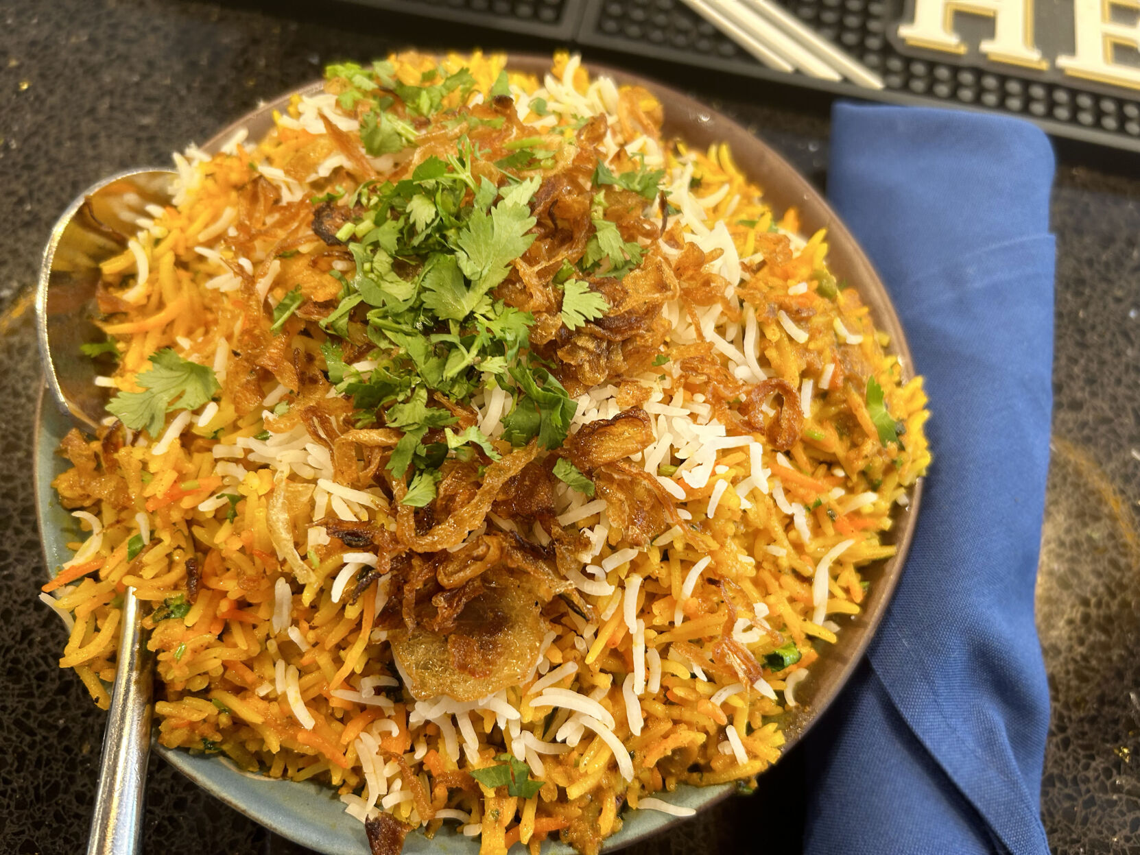 A delicious bowl of chicken biryani (The Gazette: Cody Van Hooser)