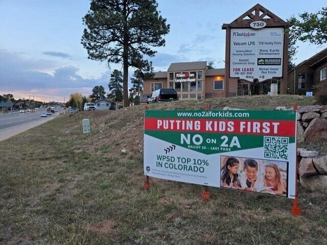 Woodland park sign (Courtesy Woodland Park Schools Community Coalition)