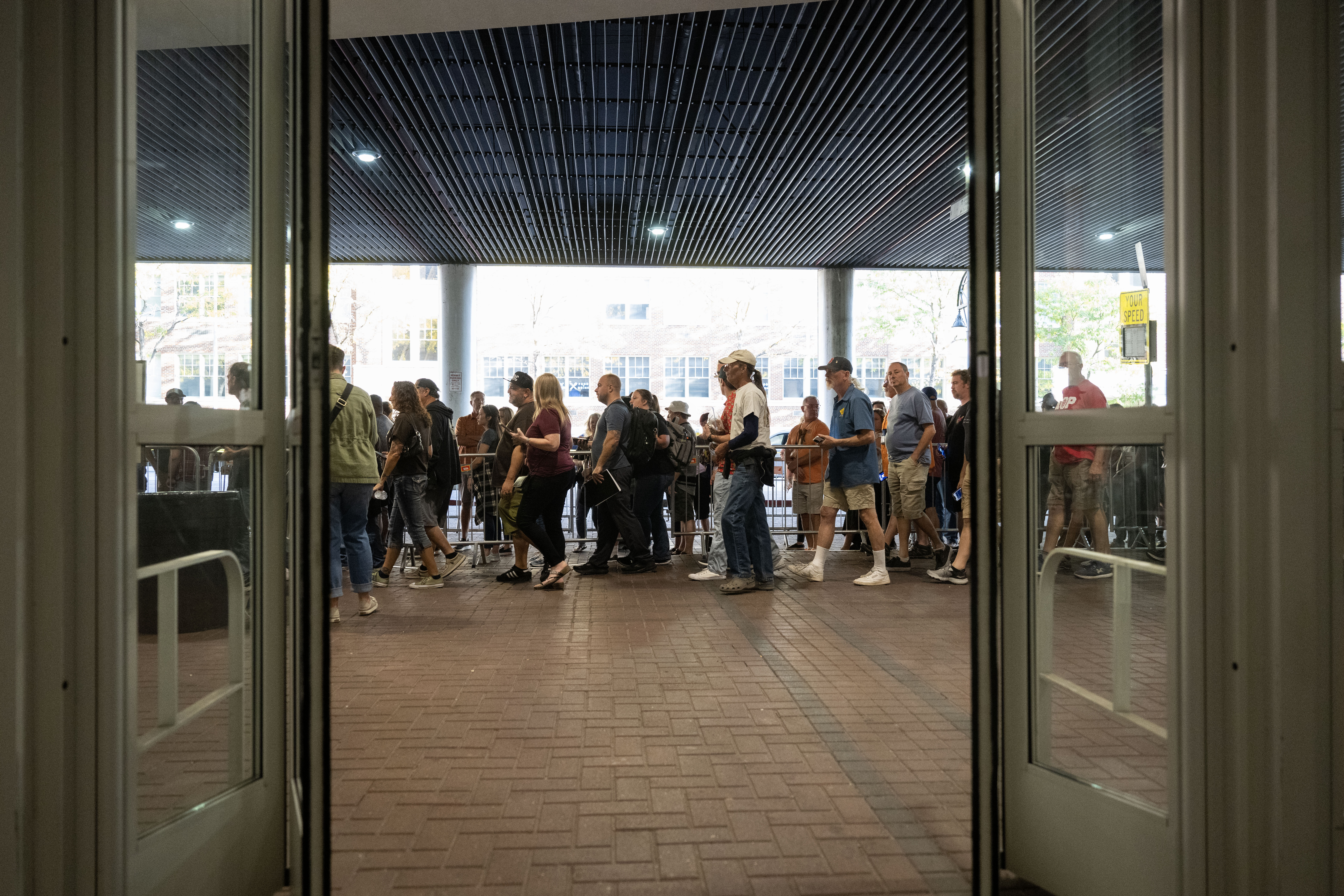 People line up outside the Colorado Convention Center before the start of the Great American Beer Festival on Thursday, Oct. 10, 2024 (Stephen Swofford, Denver Gazette) (Stephen Swofford Denver Gazette)