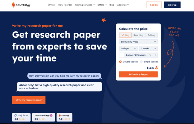DoMyEssay research paper
