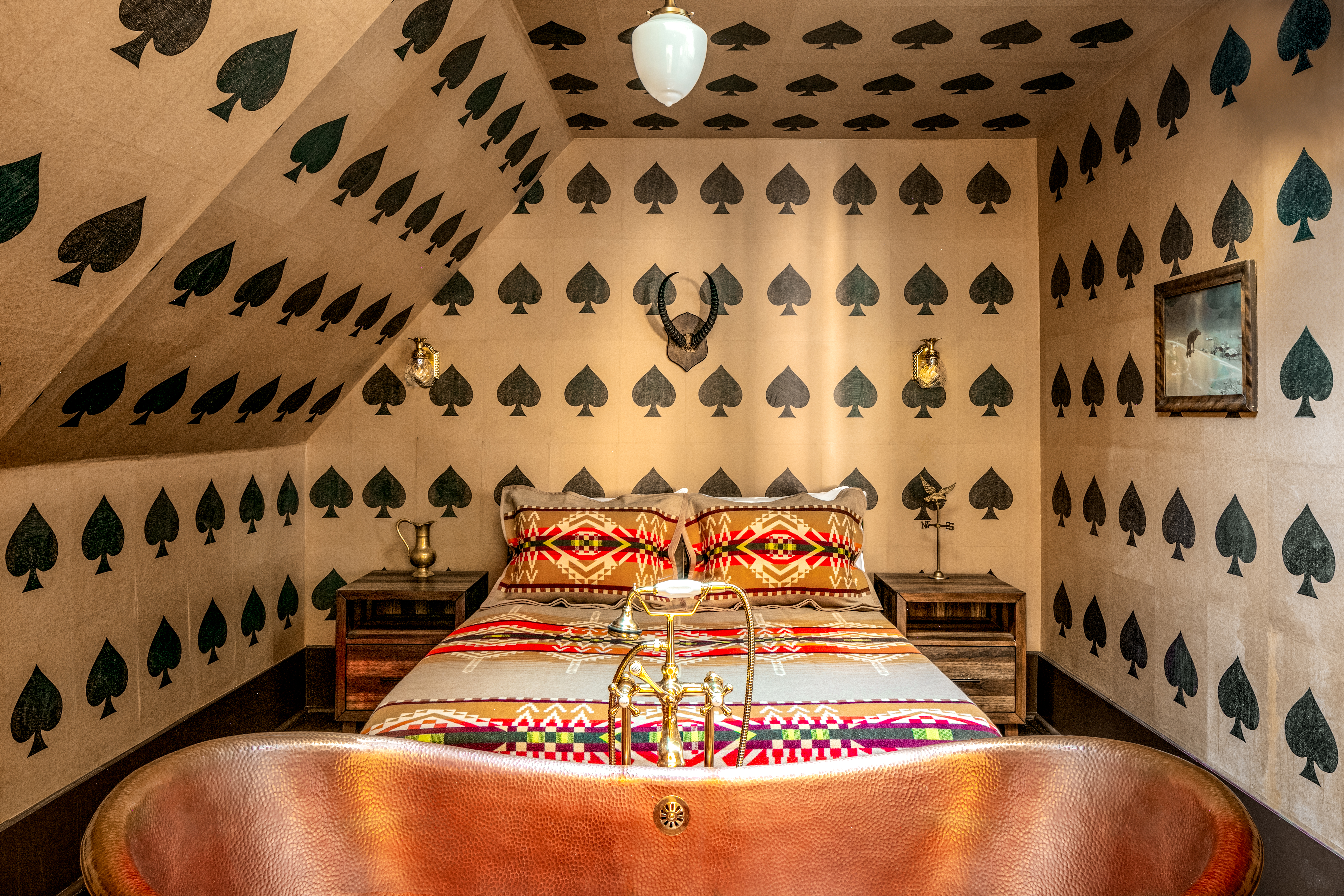The recently-opened Urban Cowboy hotel in Denver's Capitol Hill neighborhood was originally the George Schleier Mansion designed by notable Denver architect, Frank Edbrooke, and is constructed of Colorado sandstone. Edbrooke designed the Brown Palace among other prominent Denver structures. (Ben Fitchett)
