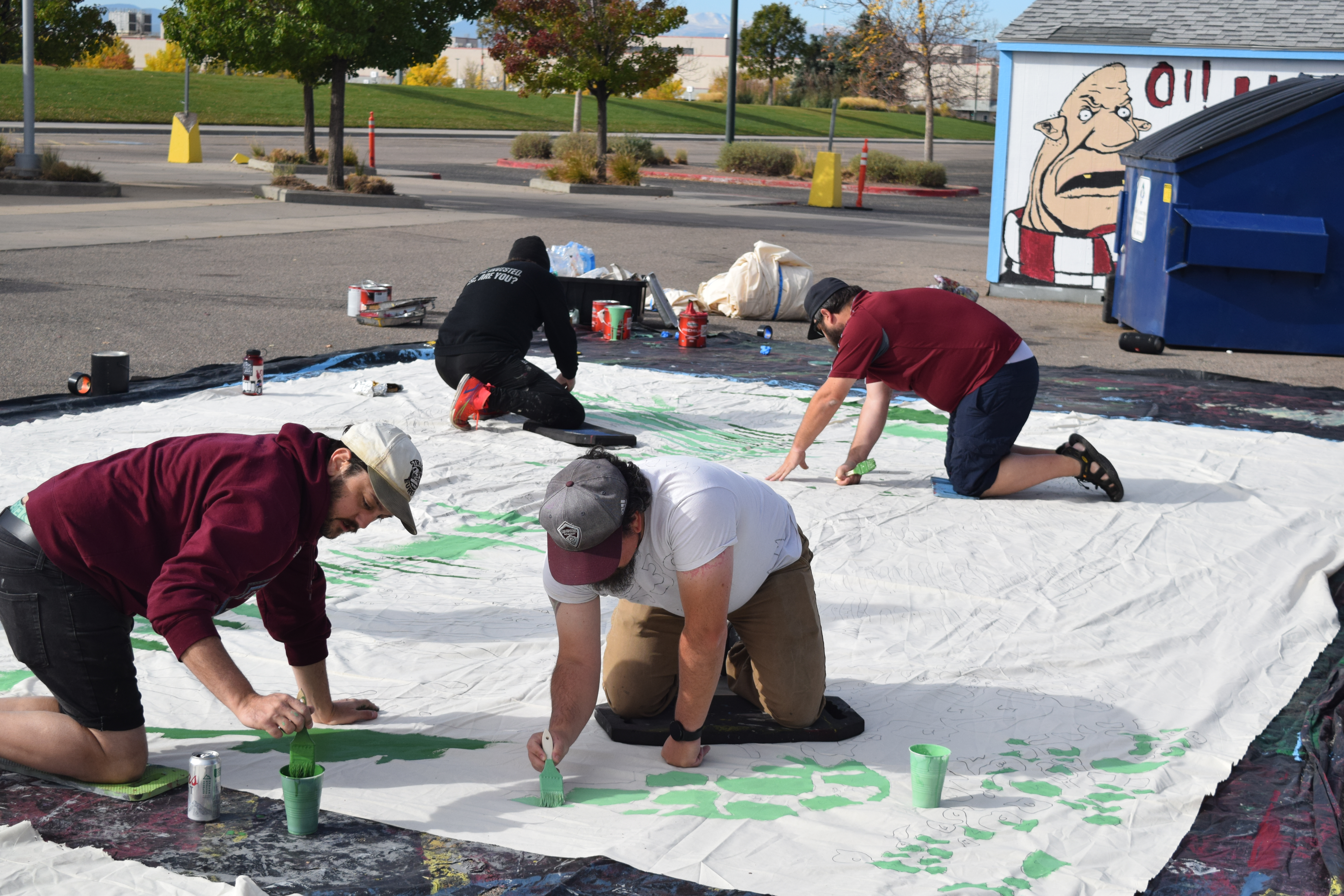 Rapids supporters prepare for playoff matchup with huge banner