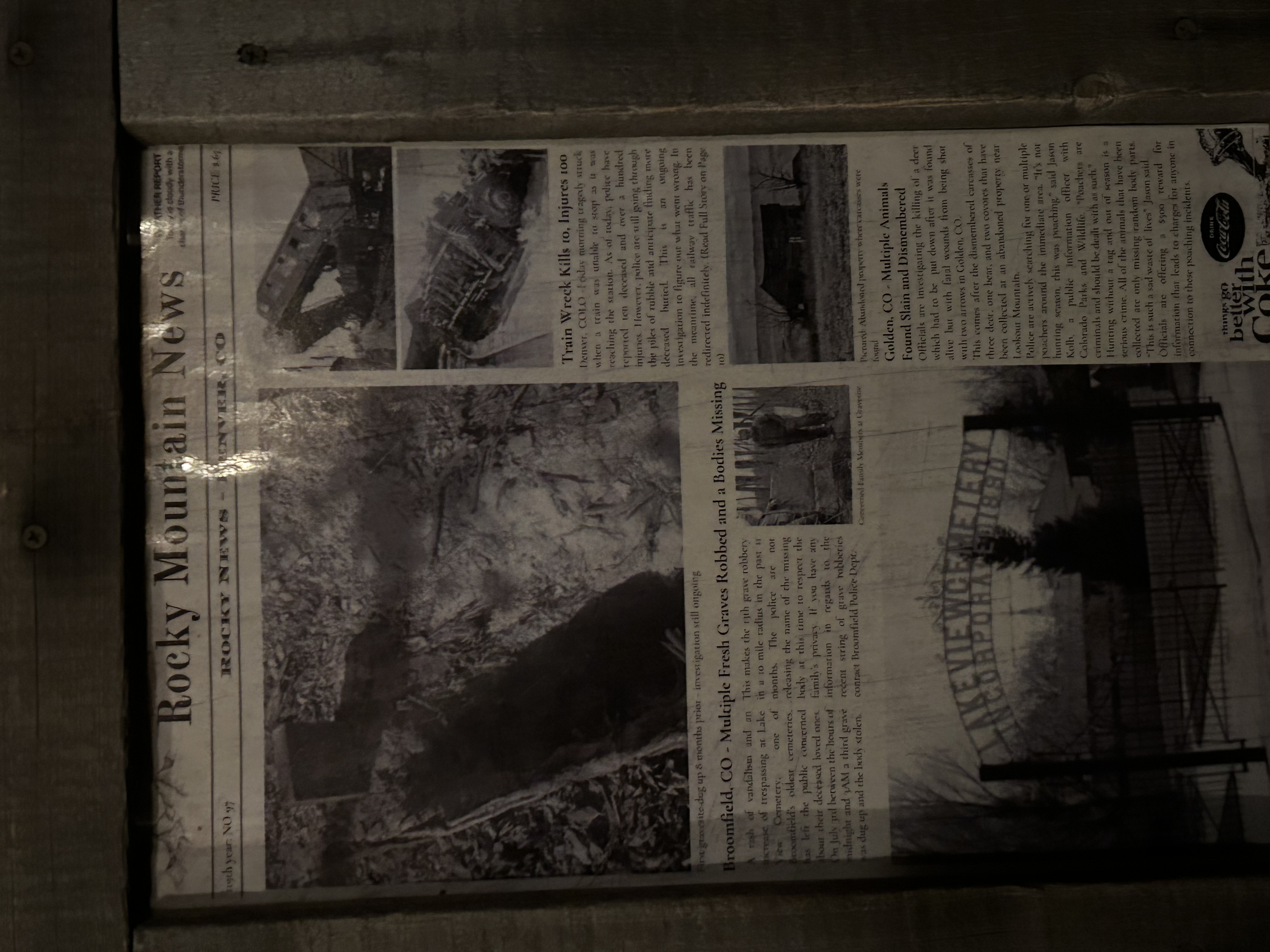Visitors to the Frightmare Compound in Westminster can view a mock Rocky Mountain News front page, with frightening stories to back up the haunted attraction's storyline. (DennisHuspeniCity Editordennis.huspeni@gazette.comhttps://denvergazette.com/content/tncms/avatars/c/5a/fbd/c5afbd32-5030-11eb-bdef-030d9de52a9e.779683cee495ffe64766291c251a8894.png)