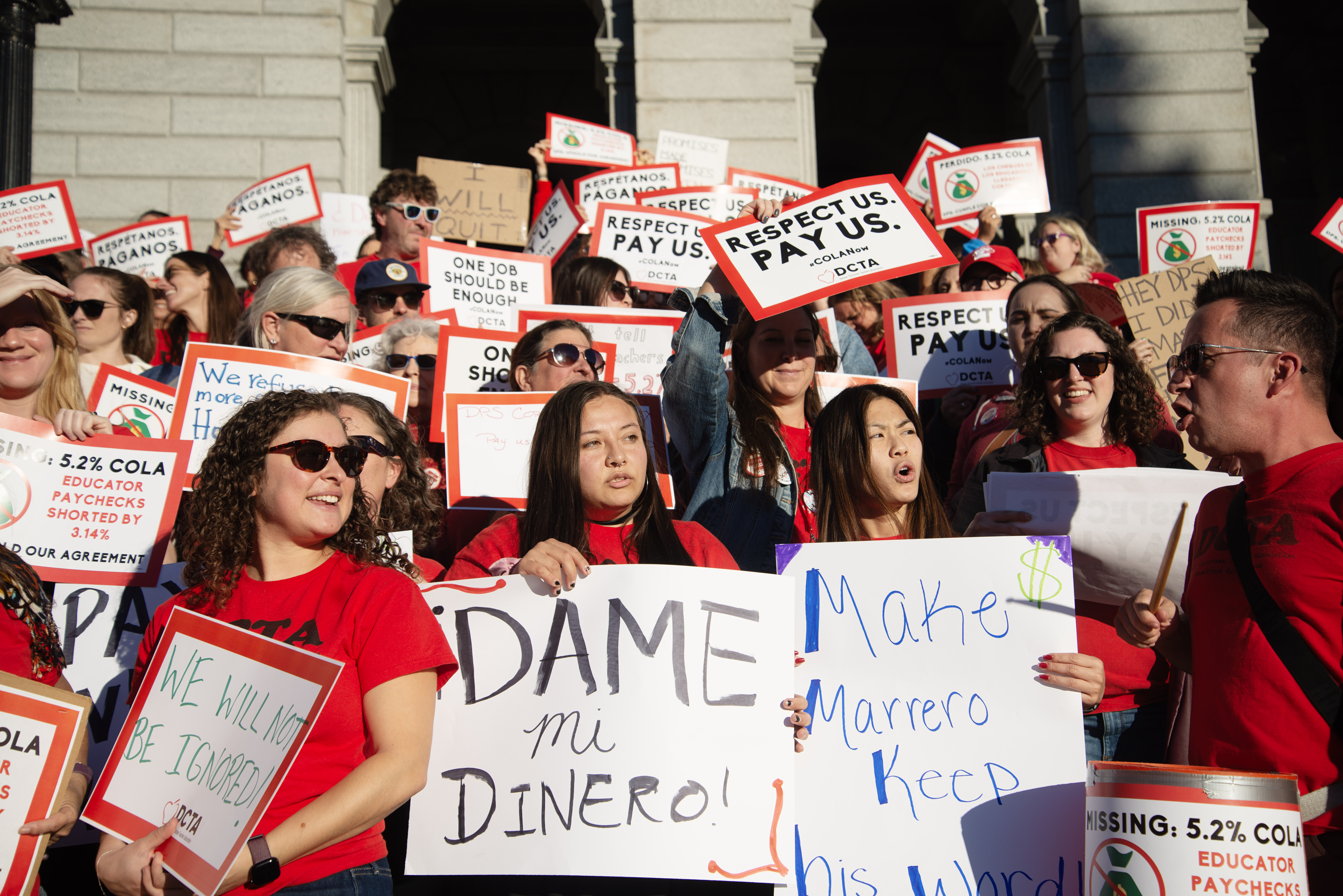 Hundreds of educators and Denver Teachers Classroom Association members attend a rally and march to the Denver Public Schools Emily Griffith Campus during a school board meeting to protest an agreed upon cost of living raise agreement from 2022 the school district has yet to enact on Monday, Oct. 21, 2024. (TomHellauerMultimedia Producertom.hellauer@denvergazette.comhttps://denvergazette.com/content/tncms/avatars/f/9e/622/f9e6228a-3b6b-11ed-bf10-fbb71fa8e421.f54b911252c540f1d61709edc4727a39.png)