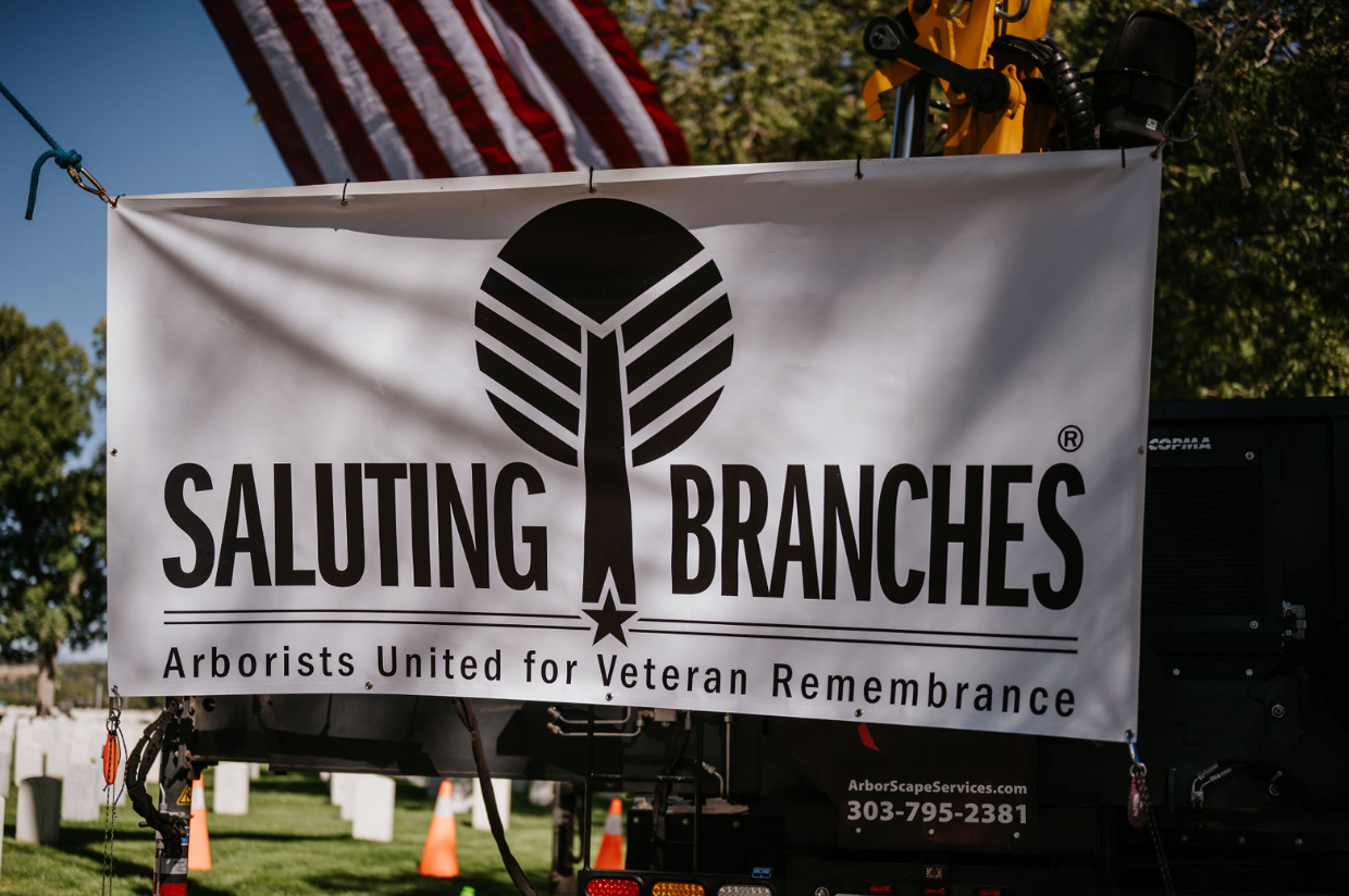 Since its founding in 2015, the Saluting Branches event has brought together more than 15,000 arborists and tree care professionals at 100 veteran-focused sites across 48 states. The hours volunteered by participants translate into more than $15 million worth of donated services to the nation’s veteran cemeteries. (Courtesy photo, Molly Margret Photography LLC)