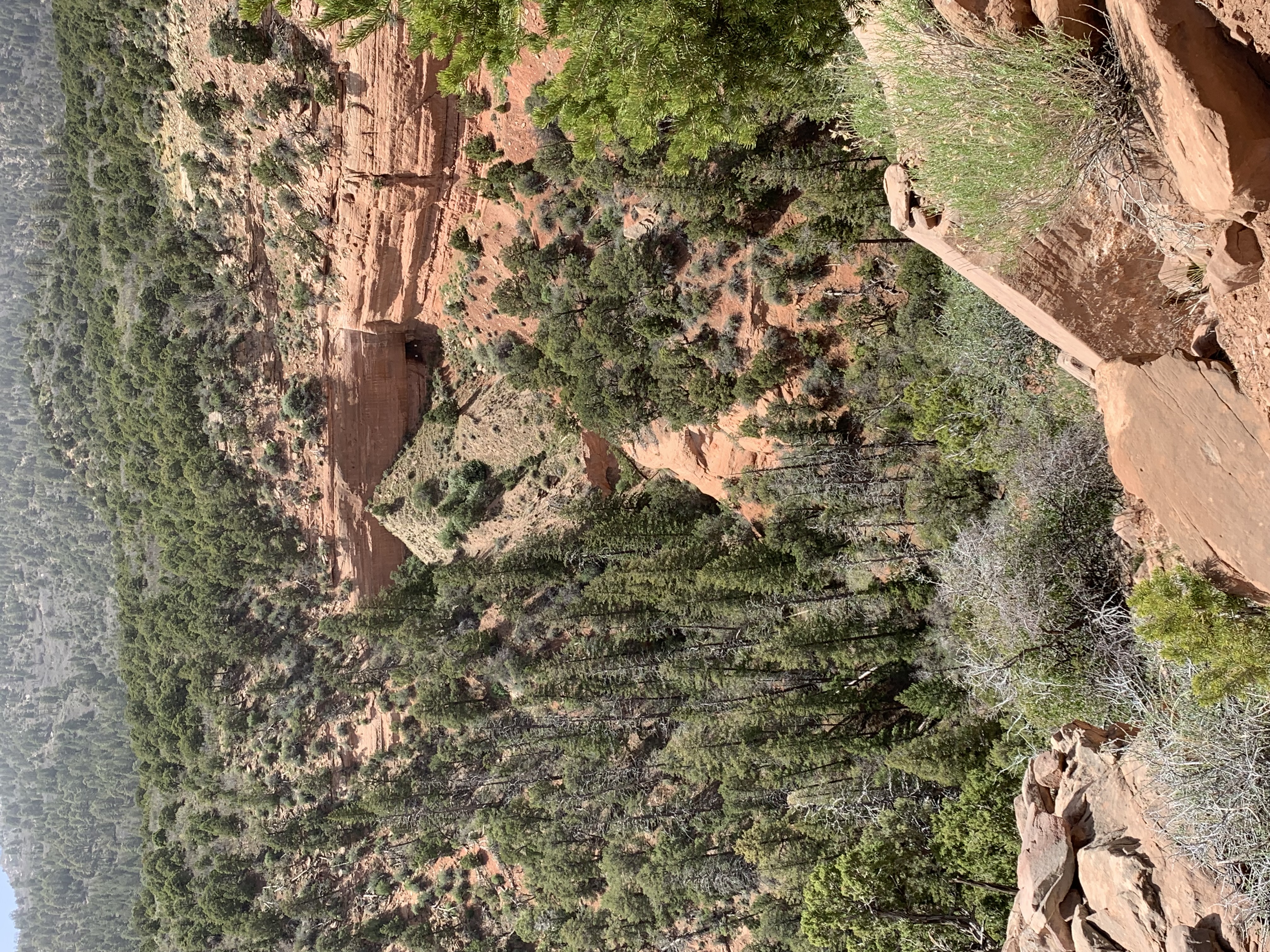 This photos shows the Mesa V uranium mine haul shaft opening with a mine waste pile to the left of the haul shaft opening in the Lukachukai Mountains Mining District EPA Superfund site. (Courtesy of the Environmental Protection Agency)