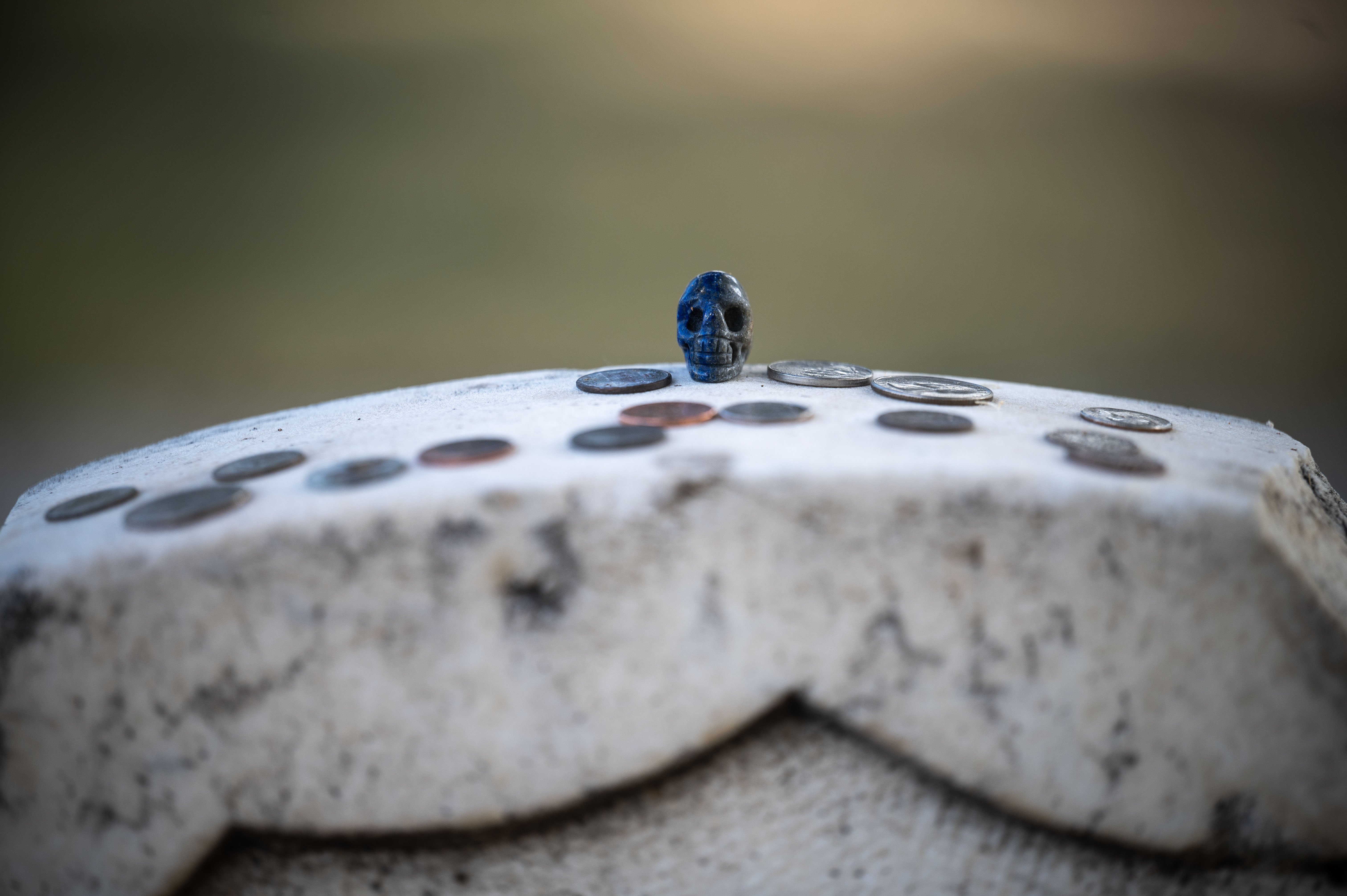 Alfred Packer is the only man in US History to be convicted of a crime related to Cannibalism. His headstone lies in the Littleton Cemetery, where people leave coins and trinkets such as silverware, painted stones, and occasionally chicken bones. (Stephen Swofford, Denver Gazette) (Stephen Swofford Denver Gazette)