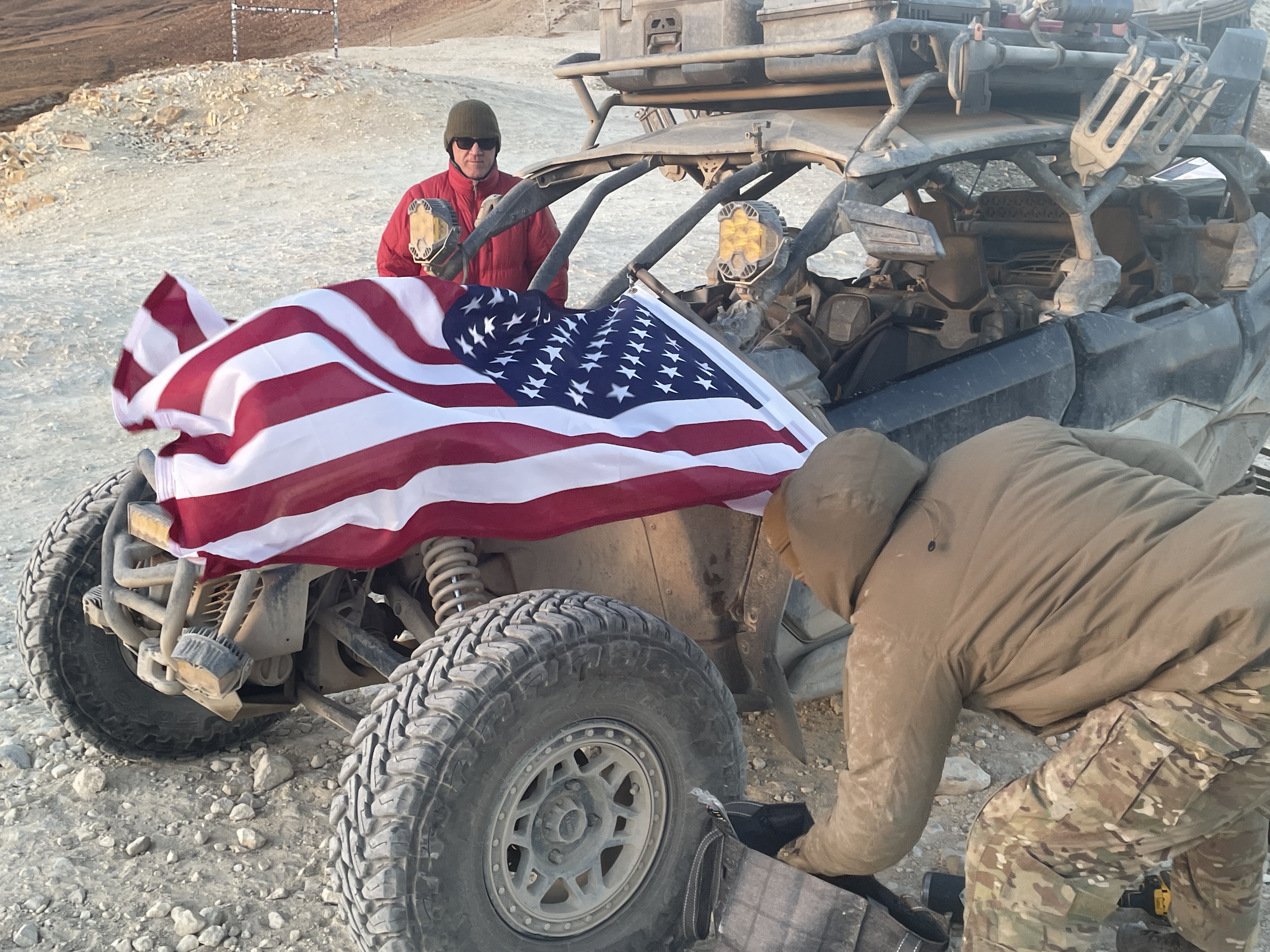 Jimmy Keene II gets a new flag ready to attach to a pole which is actually a road mile marker for County Road 2 which is made from a tree branch. Photo taken Saturday, Oct. 5, 2024. (CarolMcKinleyDenver Enterprise Reportercarol.mckinley@gazette.comhttps://denvergazette.com/content/tncms/avatars/5/c3/a0f/5c3a0fbe-1007-11ec-9e18-b7f42cfa4b0f.9565a0ce58866e86bcf18260621c2a46.png)