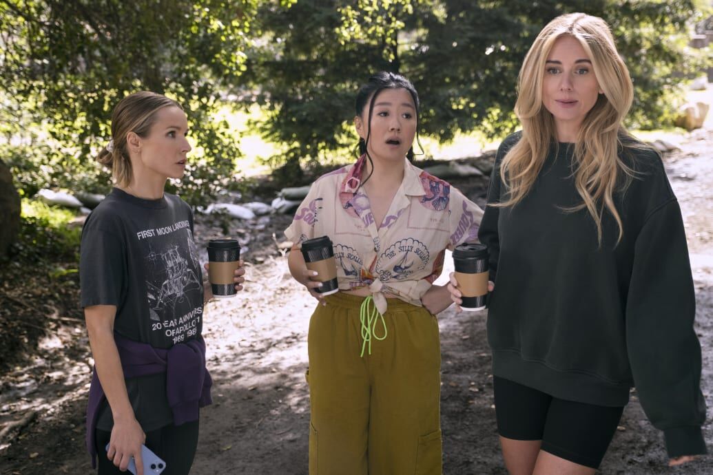 Kristen Bell, Sherry Cola and Justine Lupe-Schomp in Netflix's 