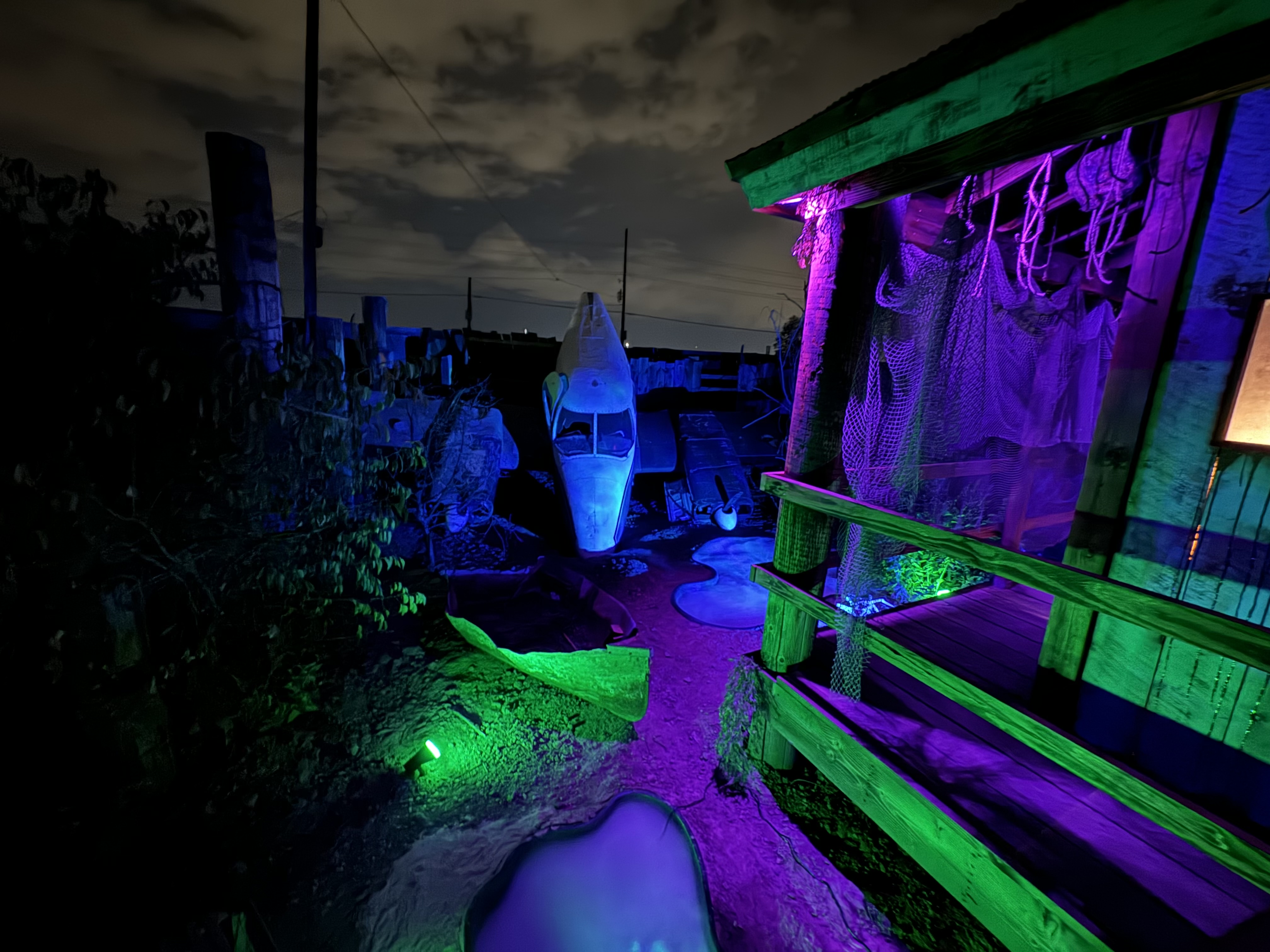 One of the attractions at the Frightmare Compound in Westminster. The plane is real, as are many of the props like tombstones, abandoned vehicles and mining carts. (Courtesy photo, Frightmare Compoud)