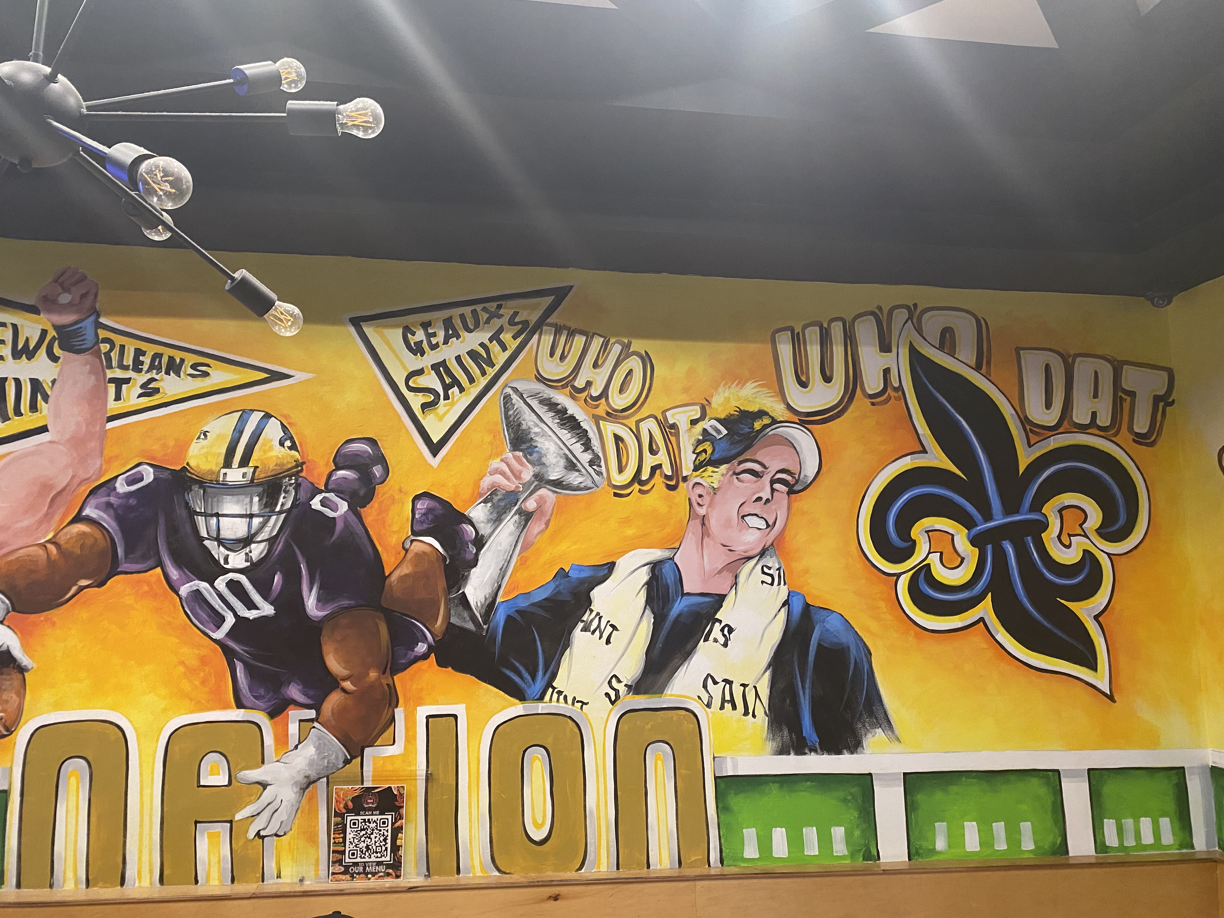 A mural in the