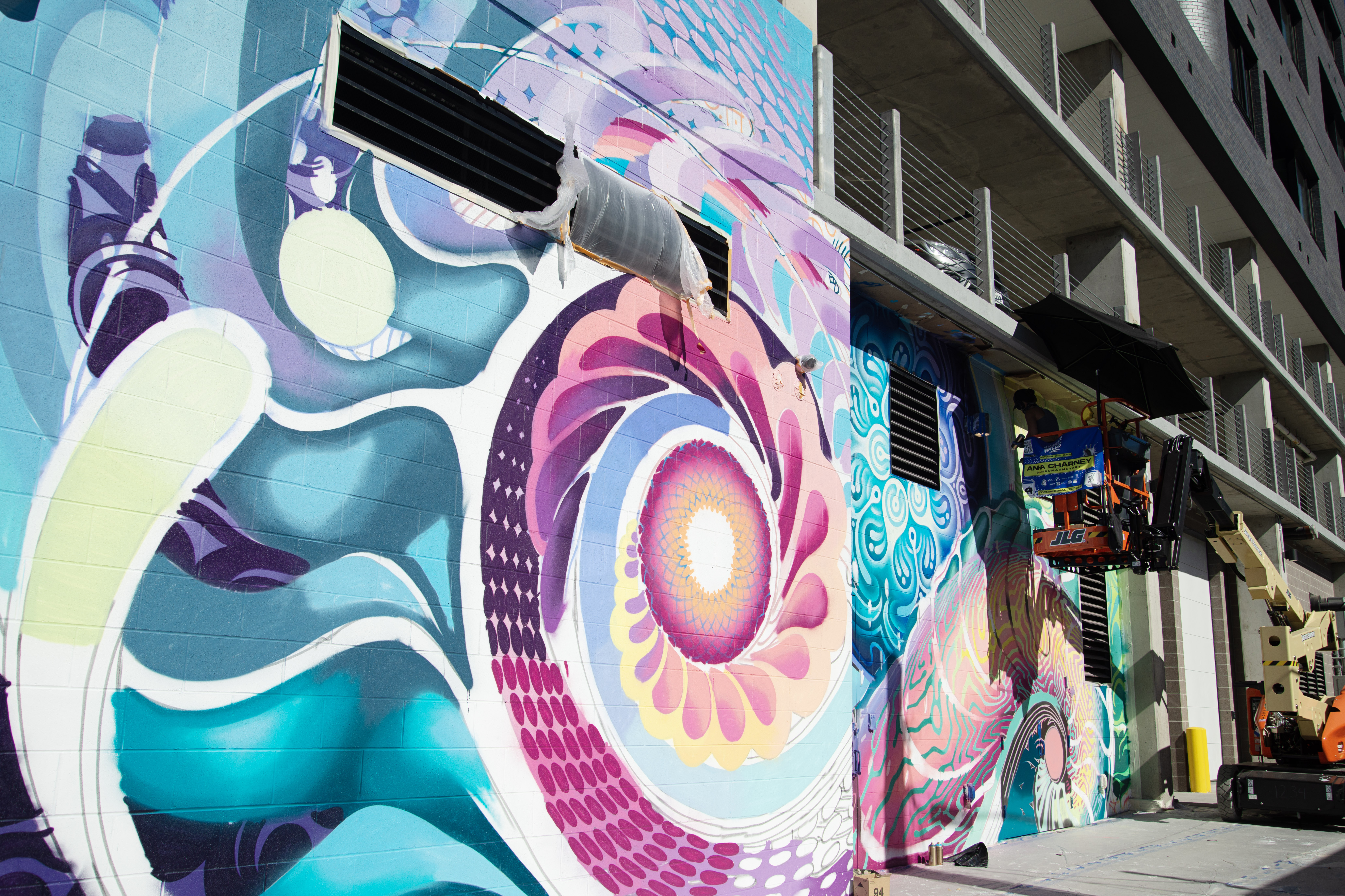 Anna Charney works on a mural in the second annual Denver Walls festival held in Denver's RiNo neighborhood on Wednesday, Oct. 2, 2024. (TomHellauerMultimedia Producertom.hellauer@denvergazette.comhttps://denvergazette.com/content/tncms/avatars/f/9e/622/f9e6228a-3b6b-11ed-bf10-fbb71fa8e421.f54b911252c540f1d61709edc4727a39.png)