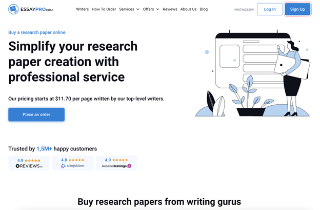 EssayPro research papers image