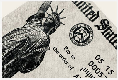 Government check (Getty images)