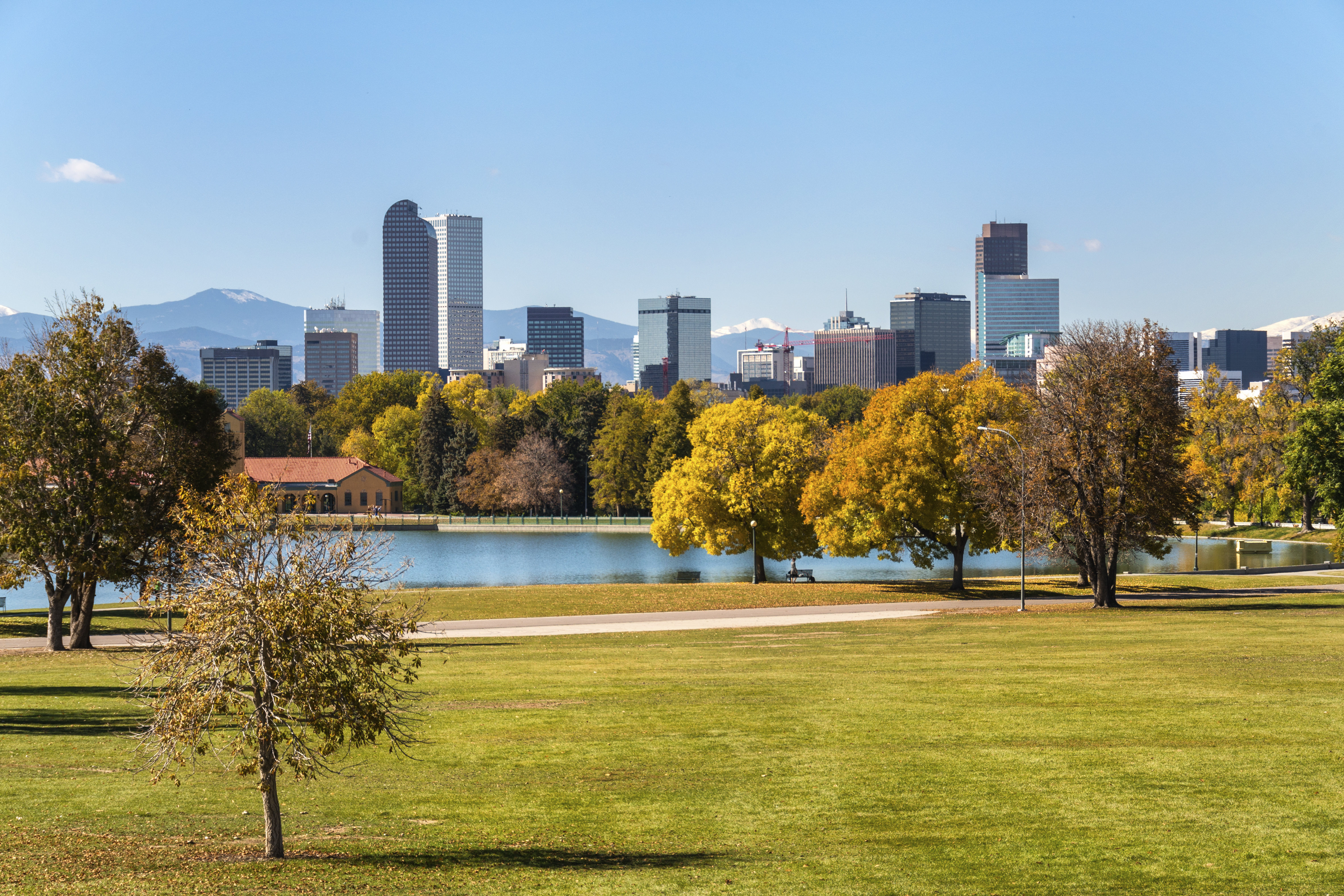 1. DenverThis fall road trip through Colorado starts in Denver. One spot to see aspens with golden leaves in Denver is Washington Park, which features two lakes, flower gardens, and a tree-lined running path.Photo Credit: JOHN MIRRO.