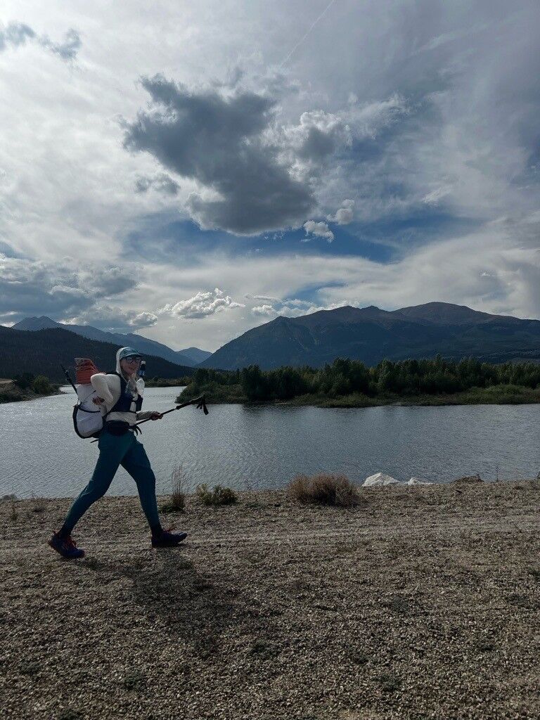 Meredith Hughes walks along the Colorado Trail. (Courtesy of Meredith Hughes)