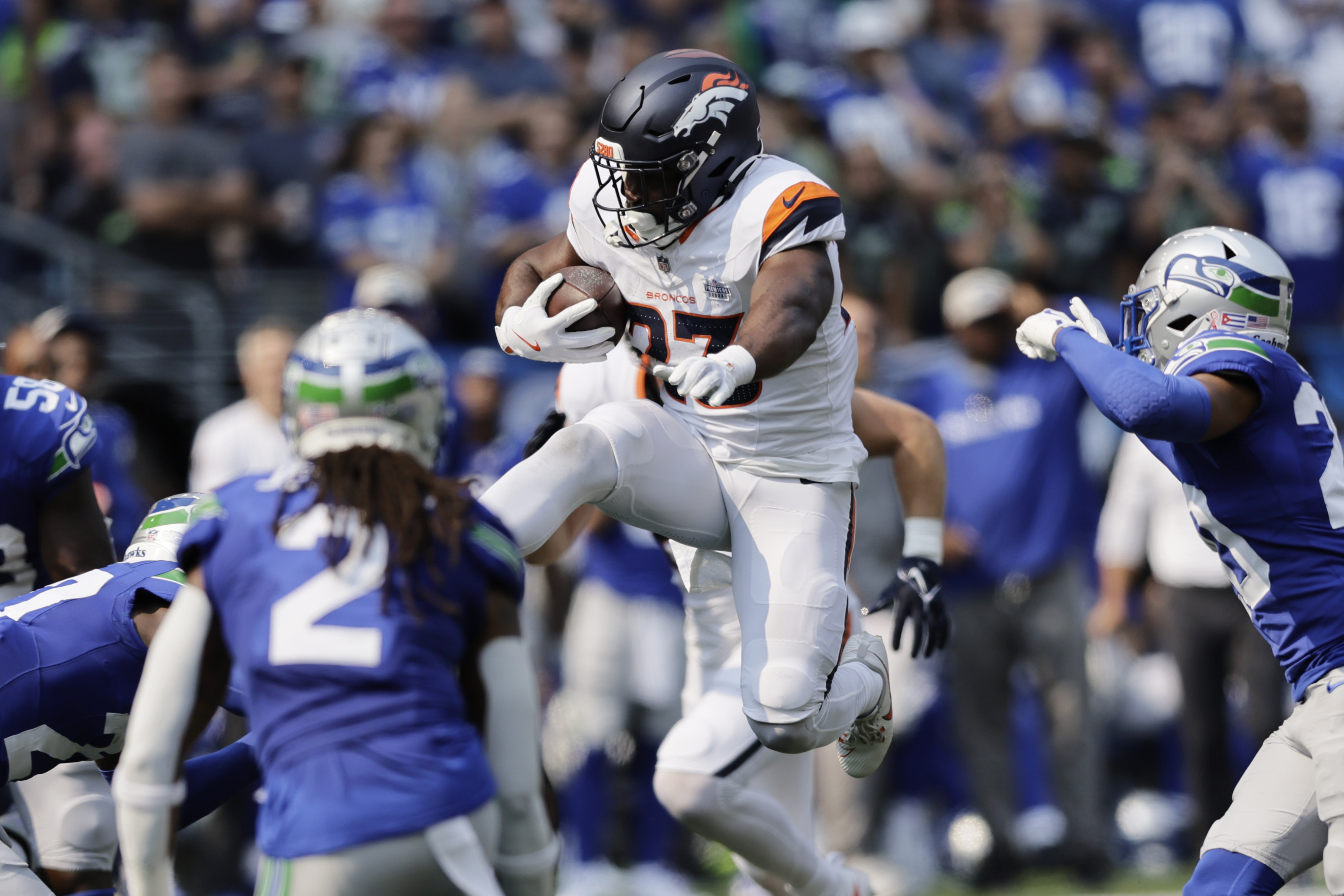 Broncos RB Audric Estime feeling ‘100%’ ahead of Saints game Thursday night