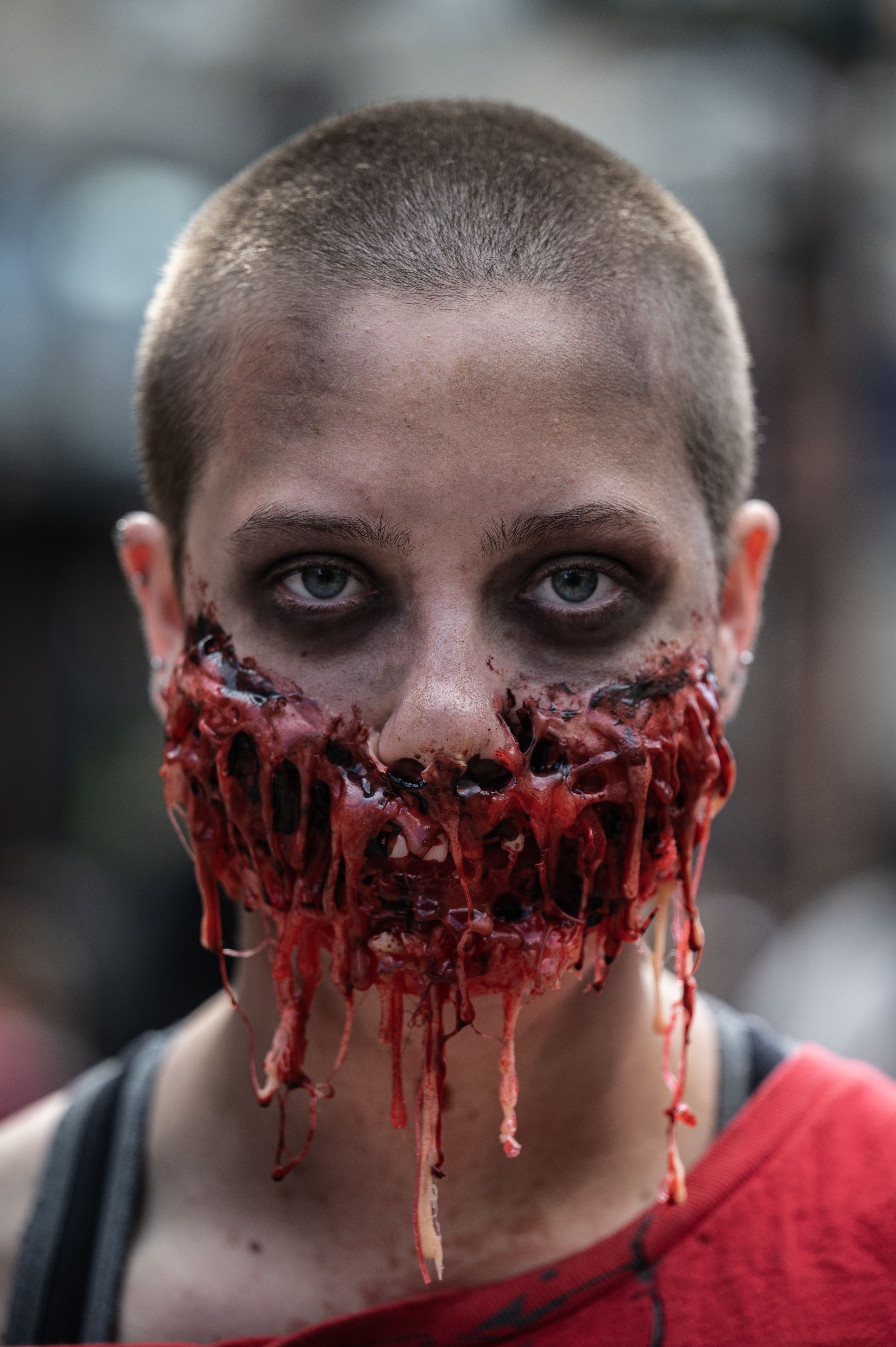 Alexis Finnimore poses for a photo during the Denver Zombie Crawl in Larimer Square on Saturday, Oct. 19, 2024. (Stephen Swofford, Denver Gazette) (StephenSwoffordPhotographerstephen.swofford@gazette.comhttps://secure.gravatar.com/avatar/1ddcaf11c5d70eaa58546ddc4e038687?d=mm&r=g)