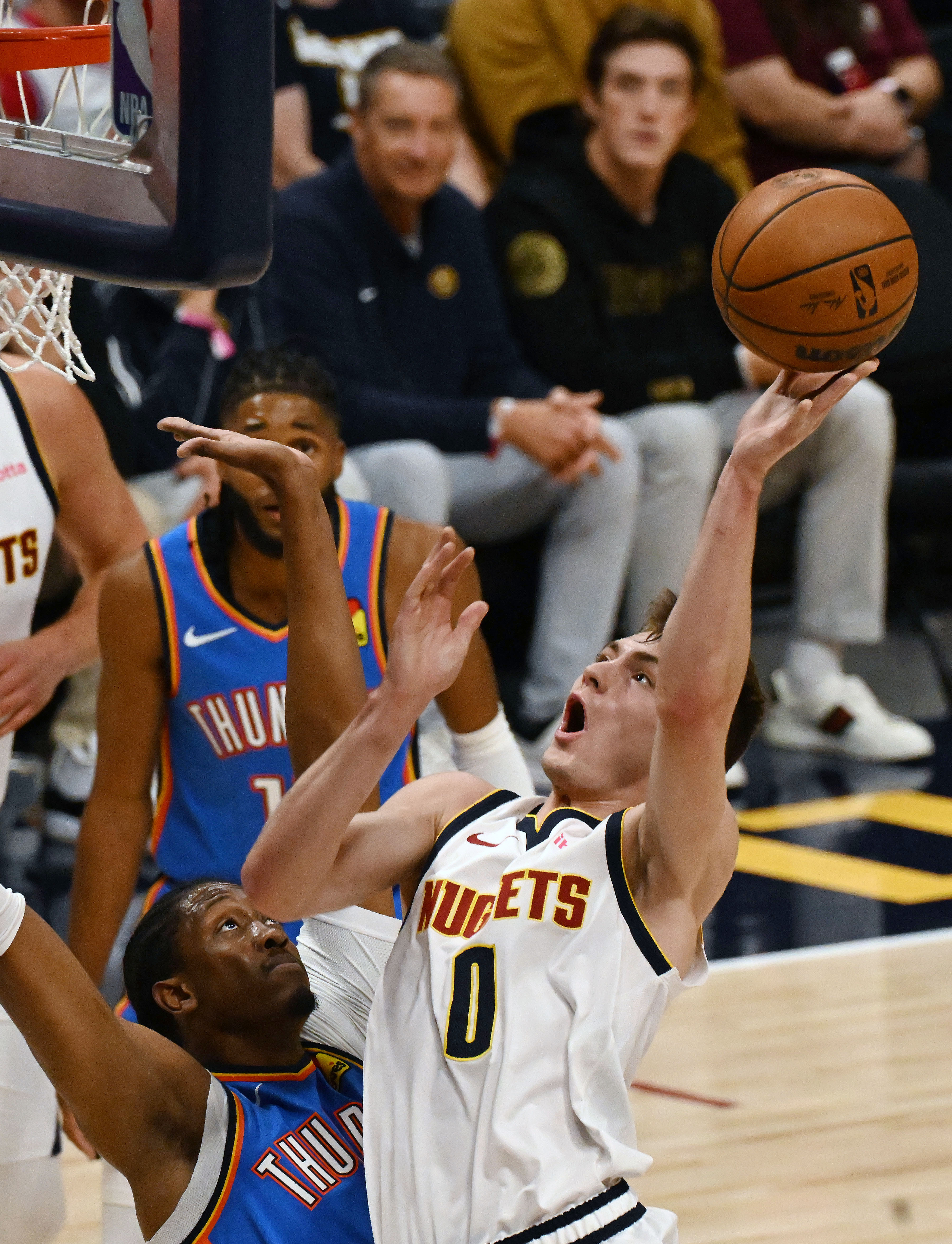 Christian Braun contributes on both ends in first game as Nuggets starting shooting guard