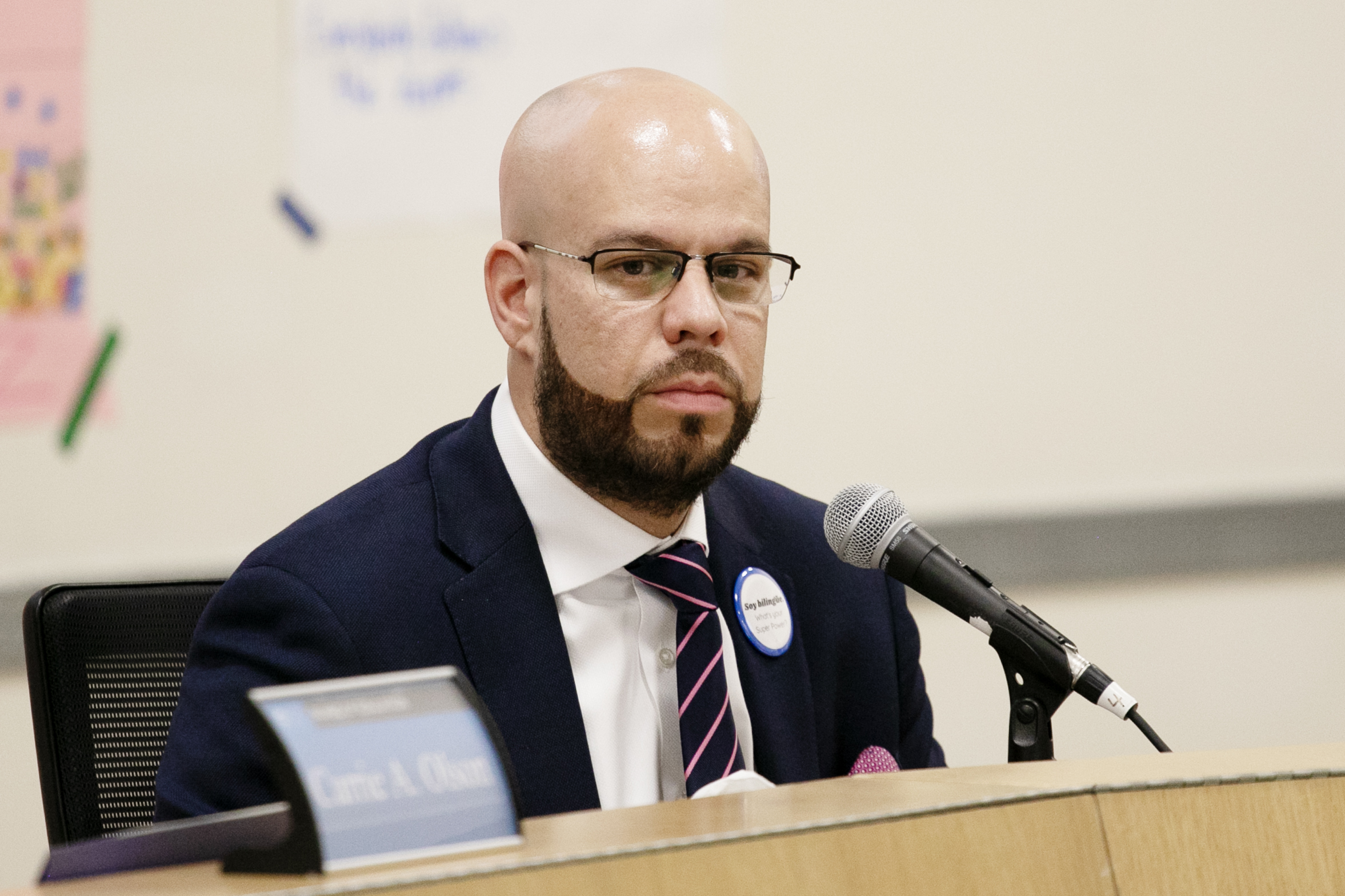 Dr. Alex Marrero, Superintendent of the Denver Public Schools Board of Education, surveys the room at the school board meeting before members of the board vote on a school closure package on Thursday, Nov. 21, 2024. (TomHellauerMultimedia Producertom.hellauer@denvergazette.comhttps://denvergazette.com/content/tncms/avatars/f/9e/622/f9e6228a-3b6b-11ed-bf10-fbb71fa8e421.f54b911252c540f1d61709edc4727a39.png)
