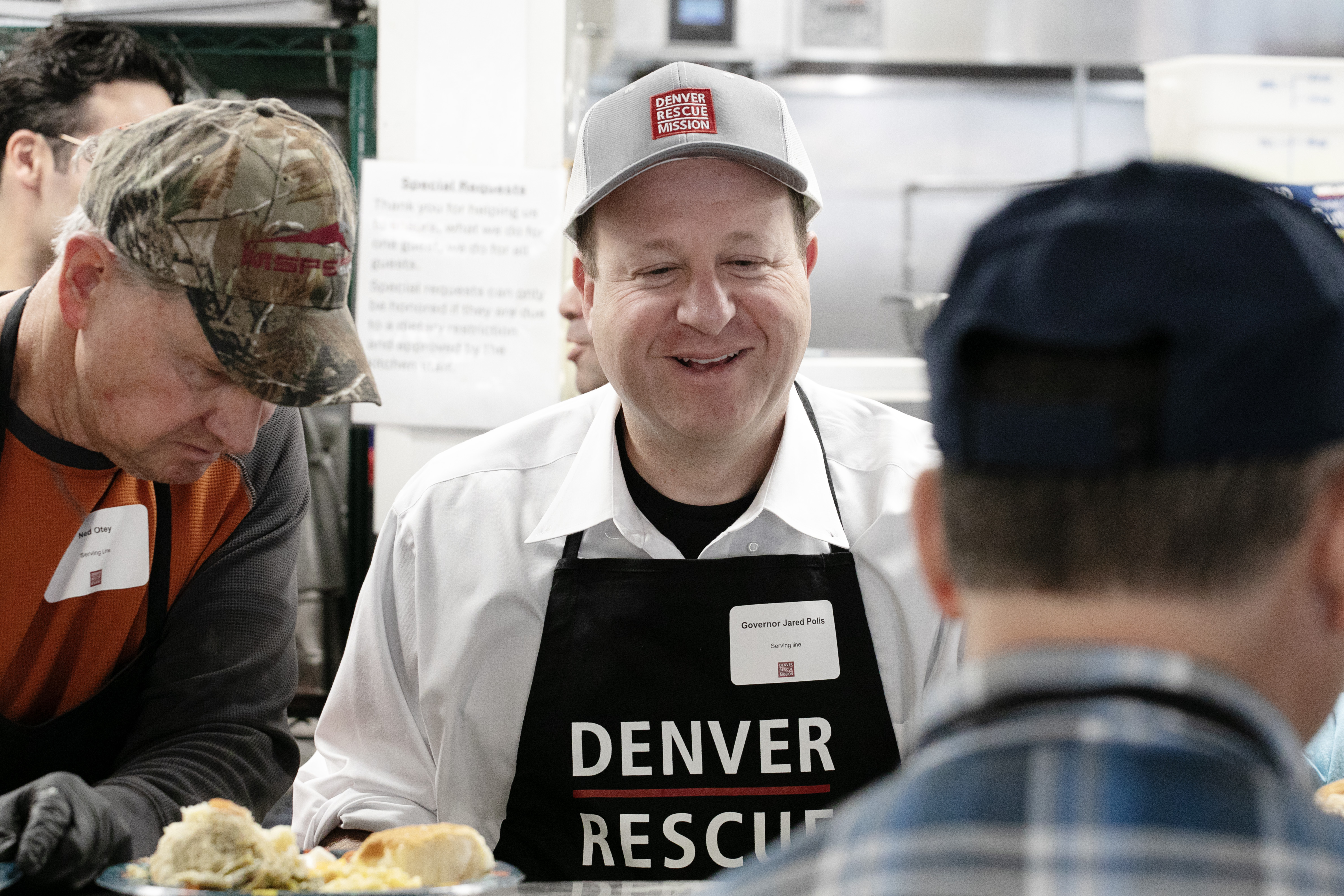 Gov. Jared Polis hands out plates of Thanksgiving food to be delivered to tables by other volunteers and staff of the Denver Rescue Mission at their Lawrence St. location on Wednesday, Nov. 27, 2024. Staff counted 537 Thanksgiving meals served at the Lawrence St. location and another 600 or so at their North Denver location. (TomHellauerMultimedia Producertom.hellauer@denvergazette.comhttps://denvergazette.com/content/tncms/avatars/f/9e/622/f9e6228a-3b6b-11ed-bf10-fbb71fa8e421.f54b911252c540f1d61709edc4727a39.png)