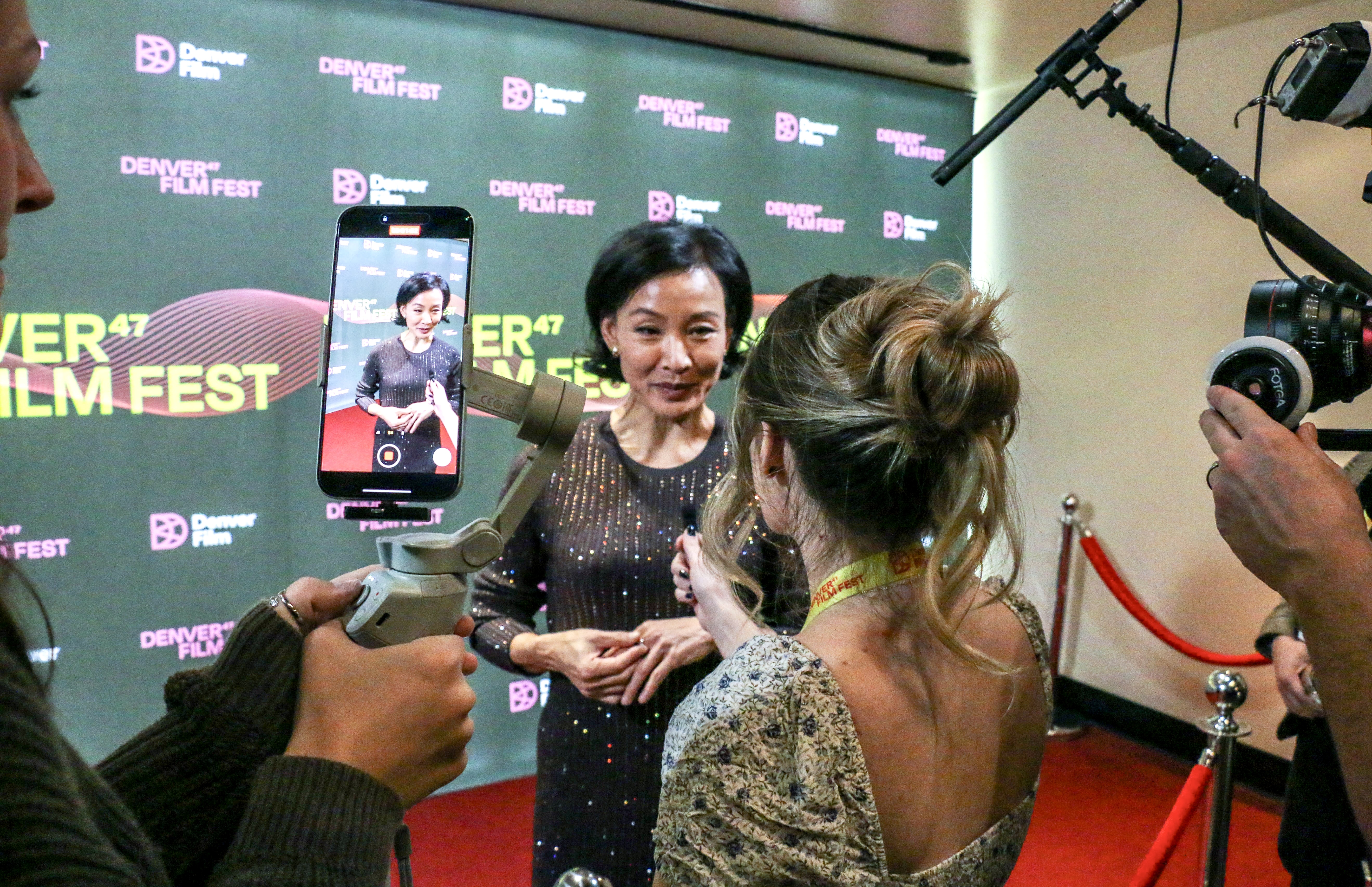 Joan Chen brought the 2024 Denver Film Festival to a close on Sunday with her acceptance of Denver Film's Career Achievement Award and a screening of her current film,