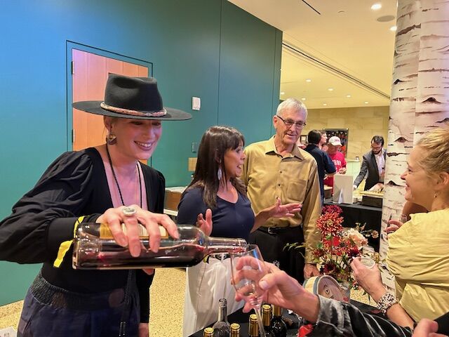 Fox Fire Farms Assistant Winemaker Emily Parry pours some of the double gold medal winning 2023 Fox Fire Red at Colorado Uncorked Friday, Nov. 1, 2024, at History Colorado. To the right: Owners Richard and Linda Parry. (DennisHuspeniCity Editordennis.huspeni@gazette.comhttps://denvergazette.com/content/tncms/avatars/c/5a/fbd/c5afbd32-5030-11eb-bdef-030d9de52a9e.779683cee495ffe64766291c251a8894.png)