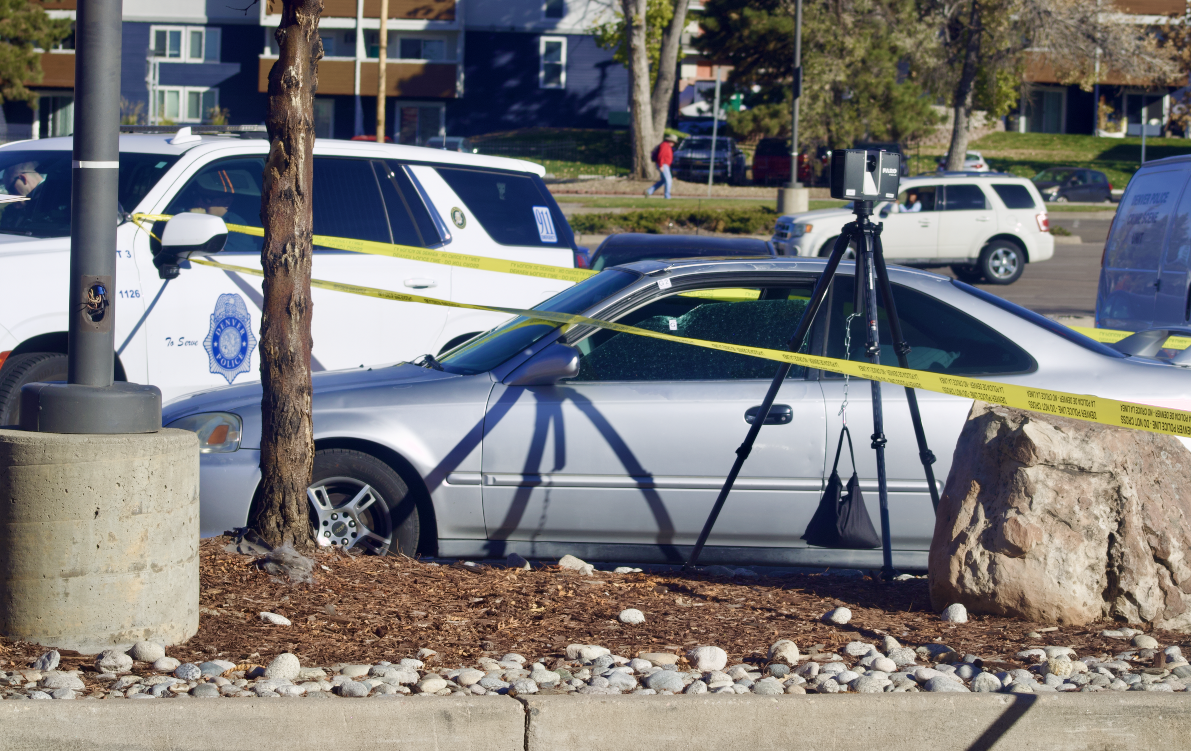 A car with what appears to be bullets holes outside the scene of a shooting that injured four men in a southeast Denver strip mall at 7100 block of Leetsdale Dr. on Monday, Nov. 18 in Denver, Colorado. The owners of this vehicle were seen Monday morning retrieving the car after authorities investigated it, but declined comment. (NoahFestensteinCity Government Reporternoah.festenstein@denvergazette.comhttps://denvergazette.com/content/tncms/avatars/9/f0/326/9f032698-379f-11ee-8053-8bacbed4931f.60984dba383441d9647e0e740a08a8e6.png)
