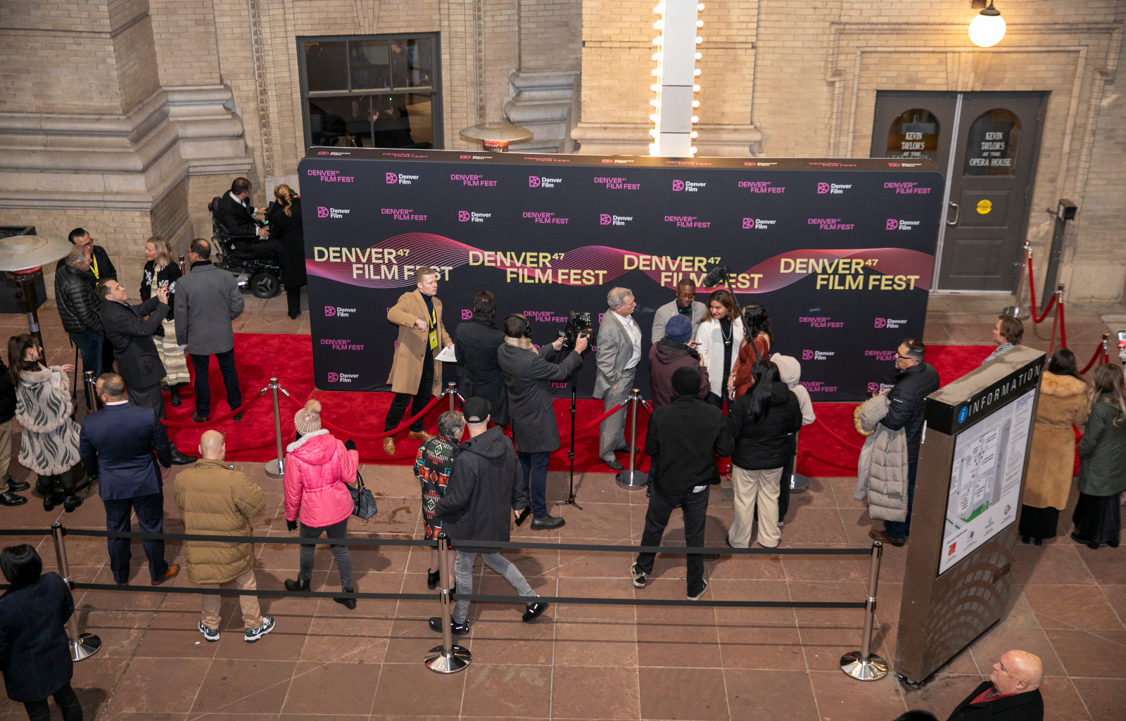 The red-carpet walk for the Denver Film Festival screening of 