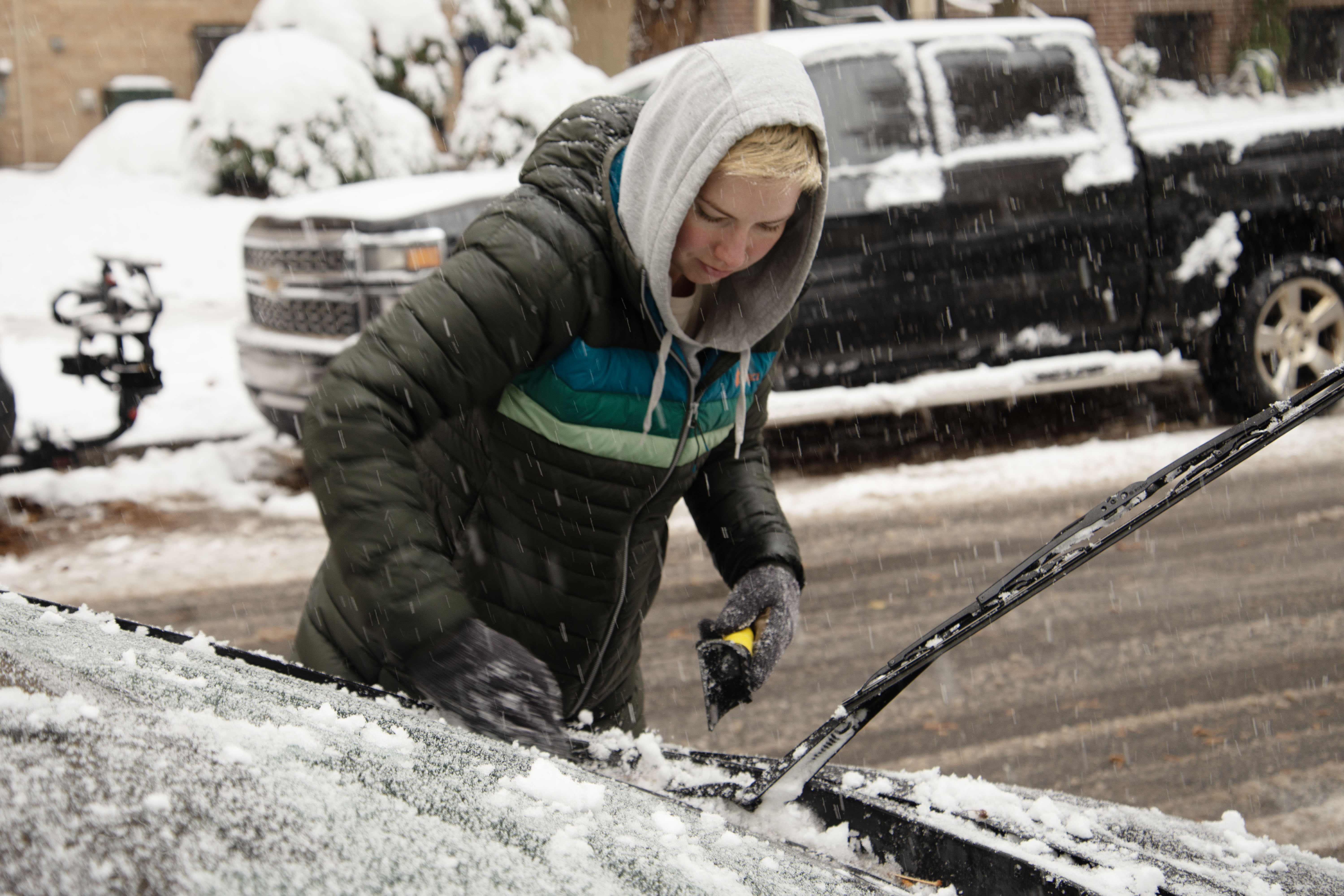 Erin O'Brien scrapes her windshield clear during a snowstorm which accumulated several inches on the ground in Denver's Capitol Hill neighborhood on Friday, Nov. 8, 2024. (TomHellauerMultimedia Producertom.hellauer@denvergazette.comhttps://denvergazette.com/content/tncms/avatars/f/9e/622/f9e6228a-3b6b-11ed-bf10-fbb71fa8e421.f54b911252c540f1d61709edc4727a39.png)