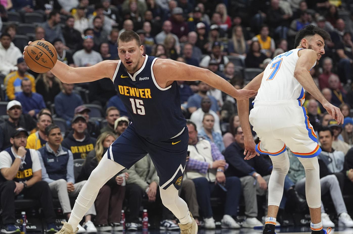Denver Nuggets hand Oklahoma City Thunder first loss behind Nikola Jokic’s dominant triple-double