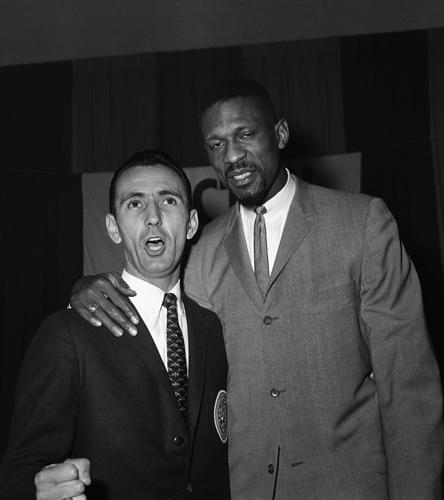 Bob Cousy and Bill Russell