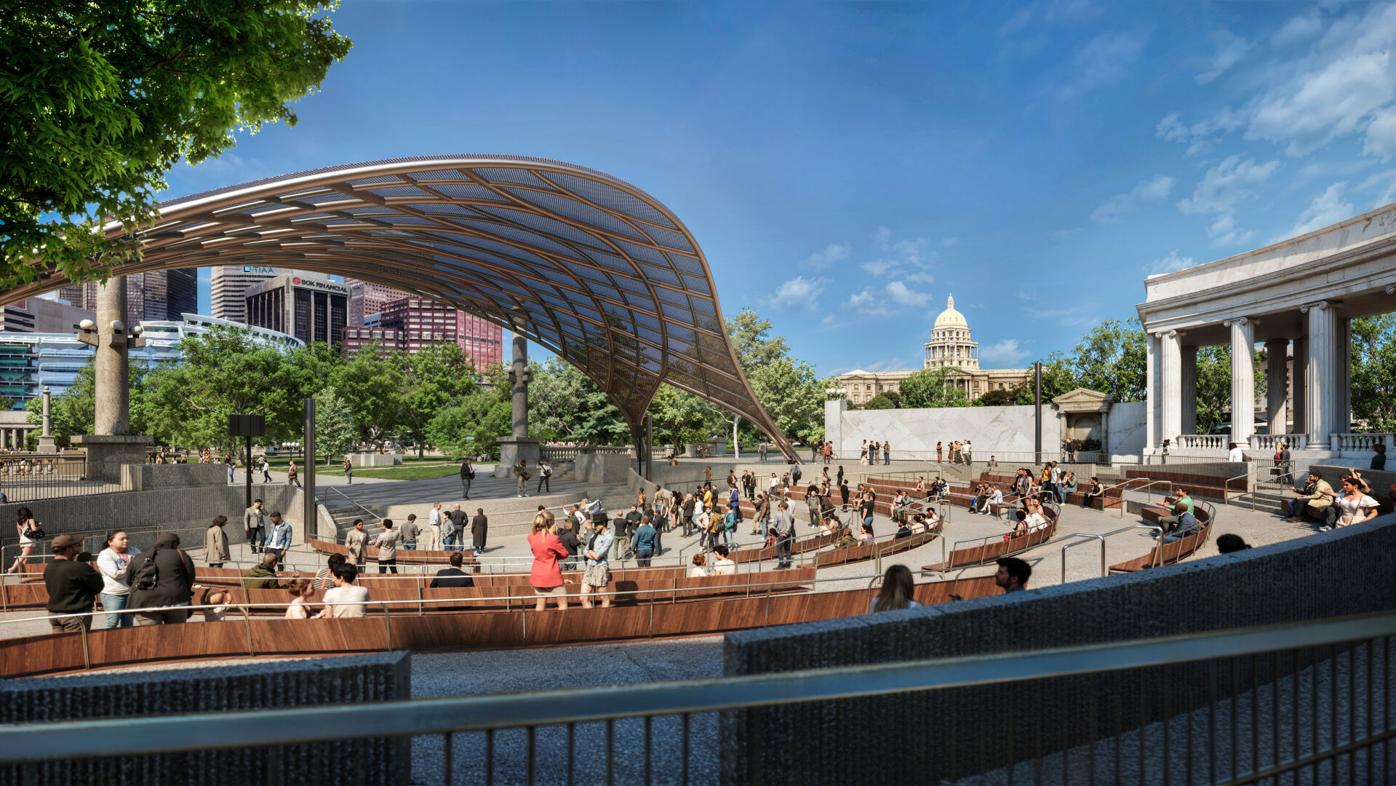 Studio Gang rendering of Civic Center Park