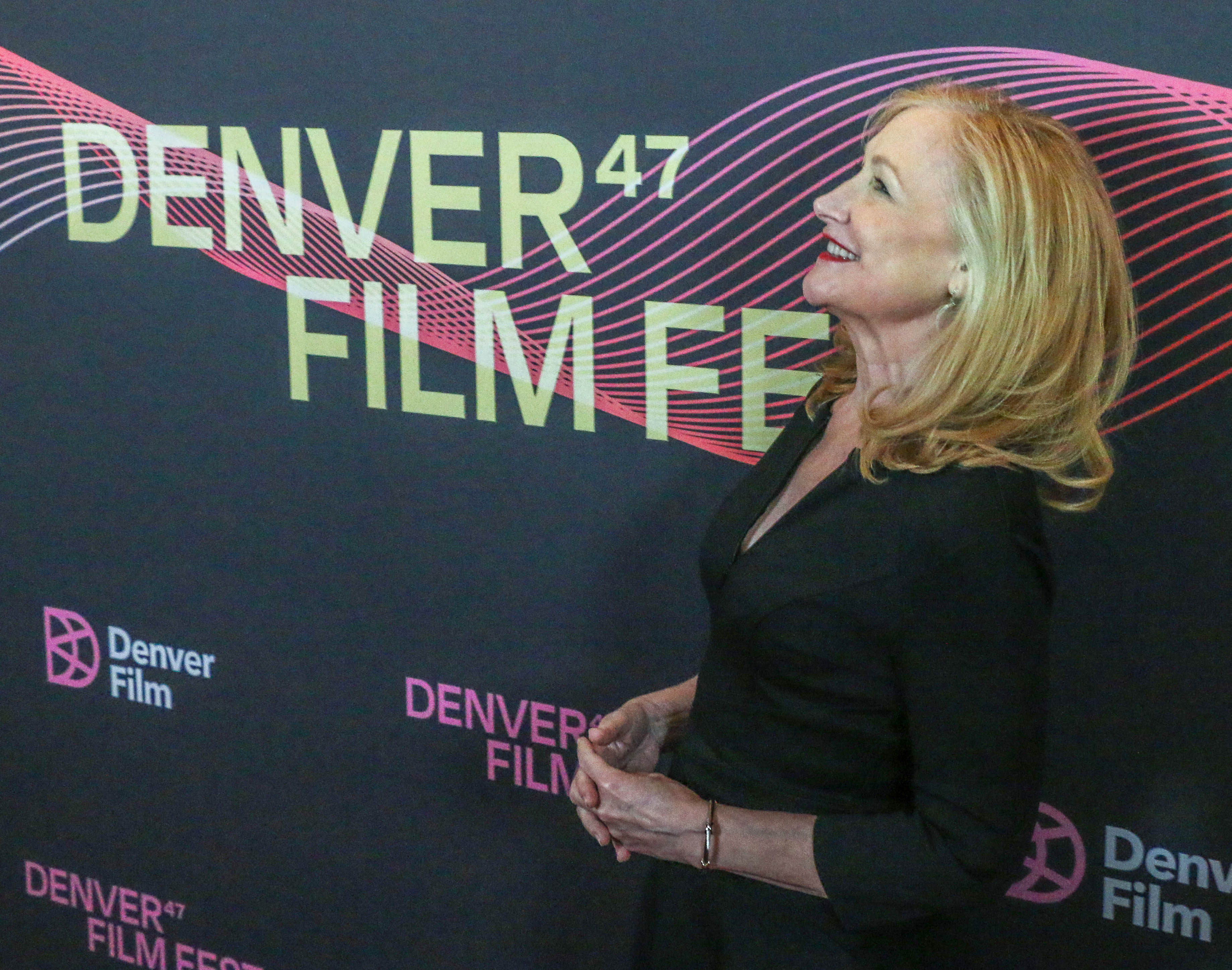 Patricia Clarkson walks the red carpet before a screening of her new film 
