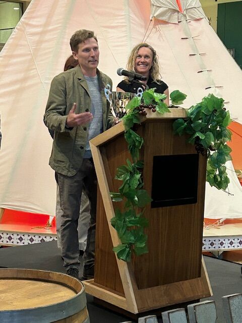 OBC Wine Project Winemaker Travis Green accepts the 2024 Governor's Cup on Friday, Nov. 1, 2024 at Colorado Uncorked at History Colorado. To the right is Colorado’s Commissioner of Agriculture Kate Greenberg. (DennisHuspeniCity Editordennis.huspeni@gazette.comhttps://denvergazette.com/content/tncms/avatars/c/5a/fbd/c5afbd32-5030-11eb-bdef-030d9de52a9e.779683cee495ffe64766291c251a8894.png)