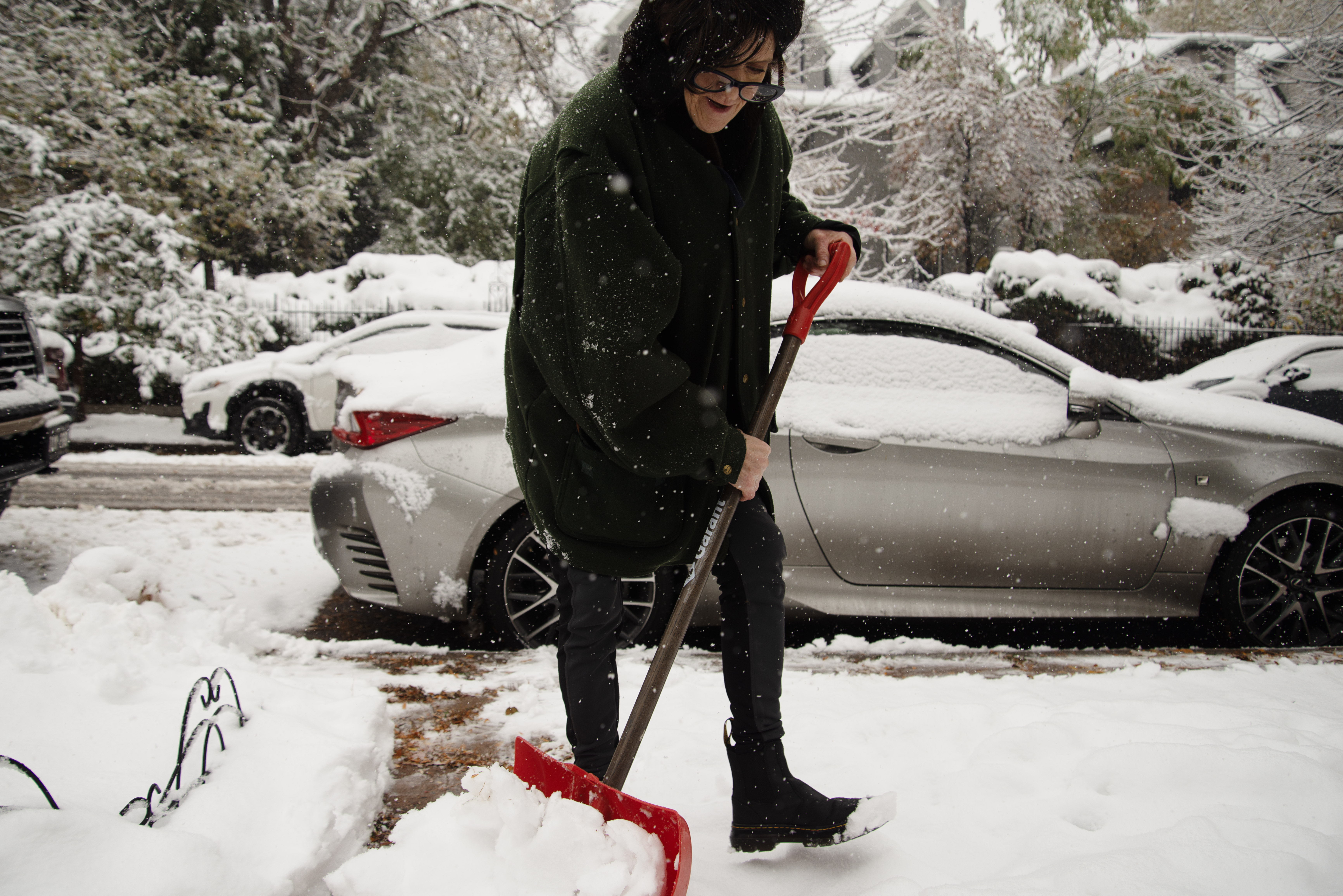 Kathleen Donahue shovels her stretch of sidewalk during a snowstorm in Denver's Capitol Hill neighborhood on Friday, Nov. 8, 2024. Donahue was getting to the backyard next, as her chihuahua refused to step foot in the snow. (TomHellauerMultimedia Producertom.hellauer@denvergazette.comhttps://denvergazette.com/content/tncms/avatars/f/9e/622/f9e6228a-3b6b-11ed-bf10-fbb71fa8e421.f54b911252c540f1d61709edc4727a39.png)