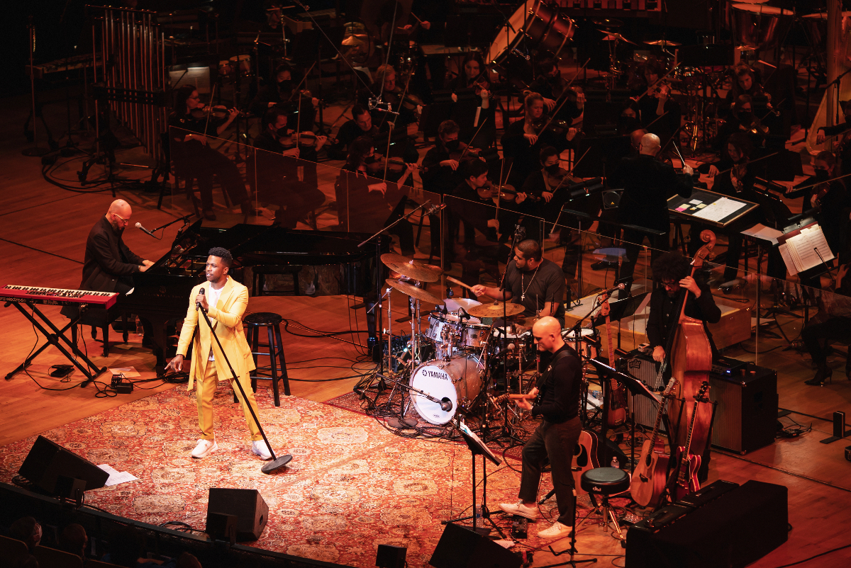 Leslie Odom Jr. was joined by the Colorado Symphony Orchestra in April 2022 at Boettcher Concert Hall. He's returning to perform a holiday show on Dec. 7, 2024. (Amanda Tipton Photography)
