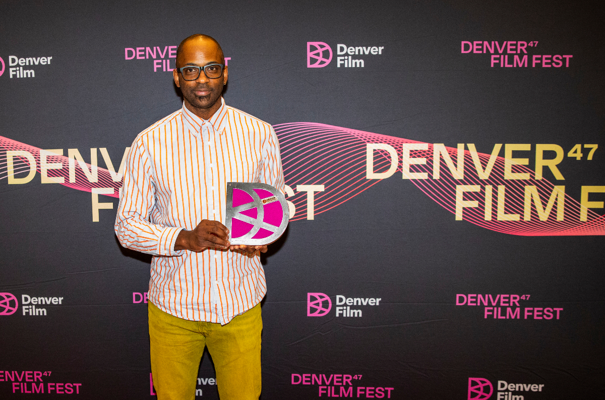 RaMell Ross received Denver Film's Excellence in Directing Award on Nov. 2, 2024, after a Denver Film Festival screening of 