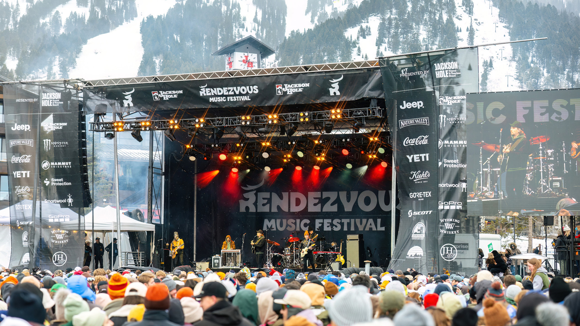 Luke Grimes performing at the 2024 Rendezvous Music Festival. Image courtesy of Jackson Hole Mountain Resort