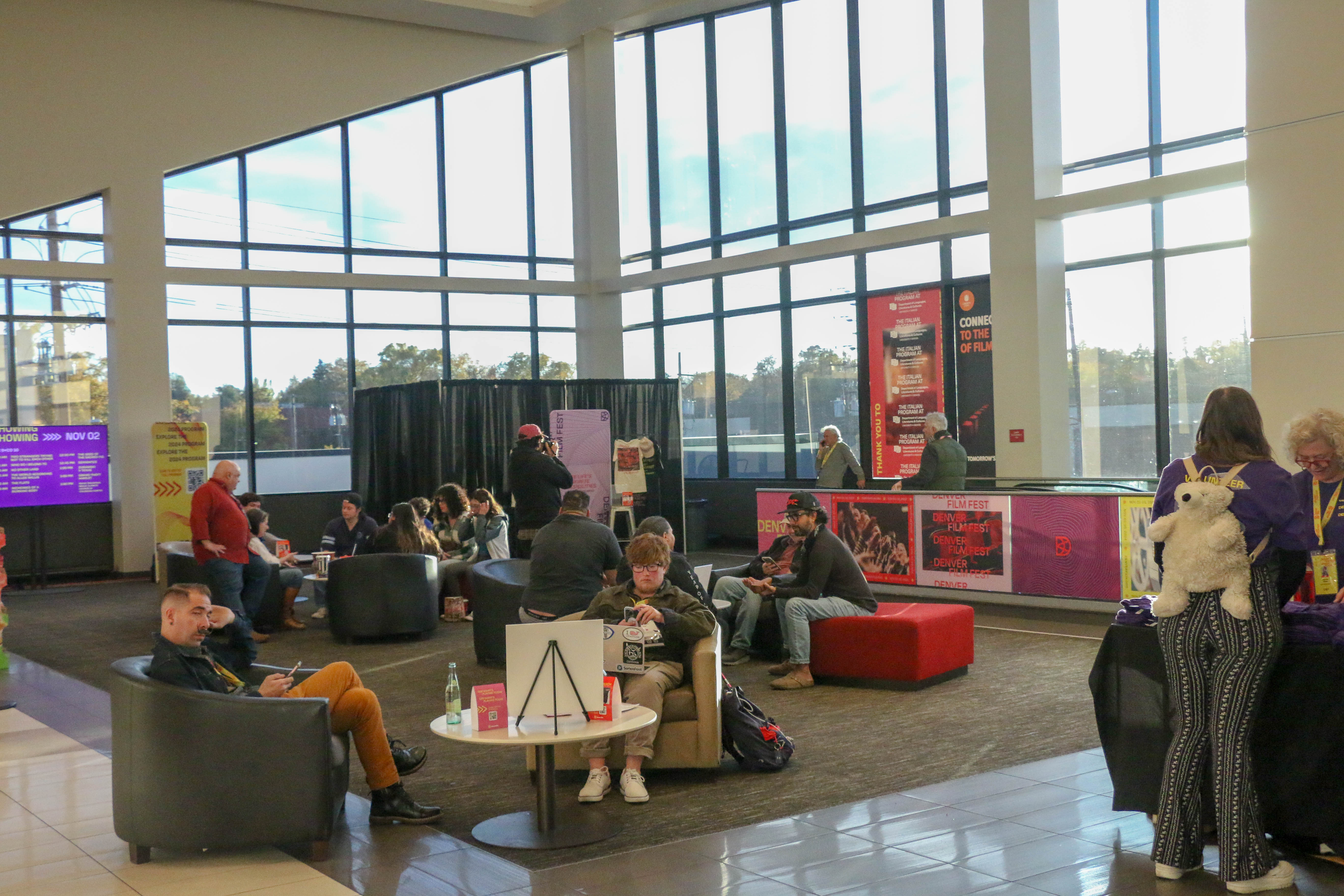 The scene from the lobby of the AMC 9+10, one of the Denver Film Festival's hubs, (JOHN MOORE/DENVER GAZETTE)