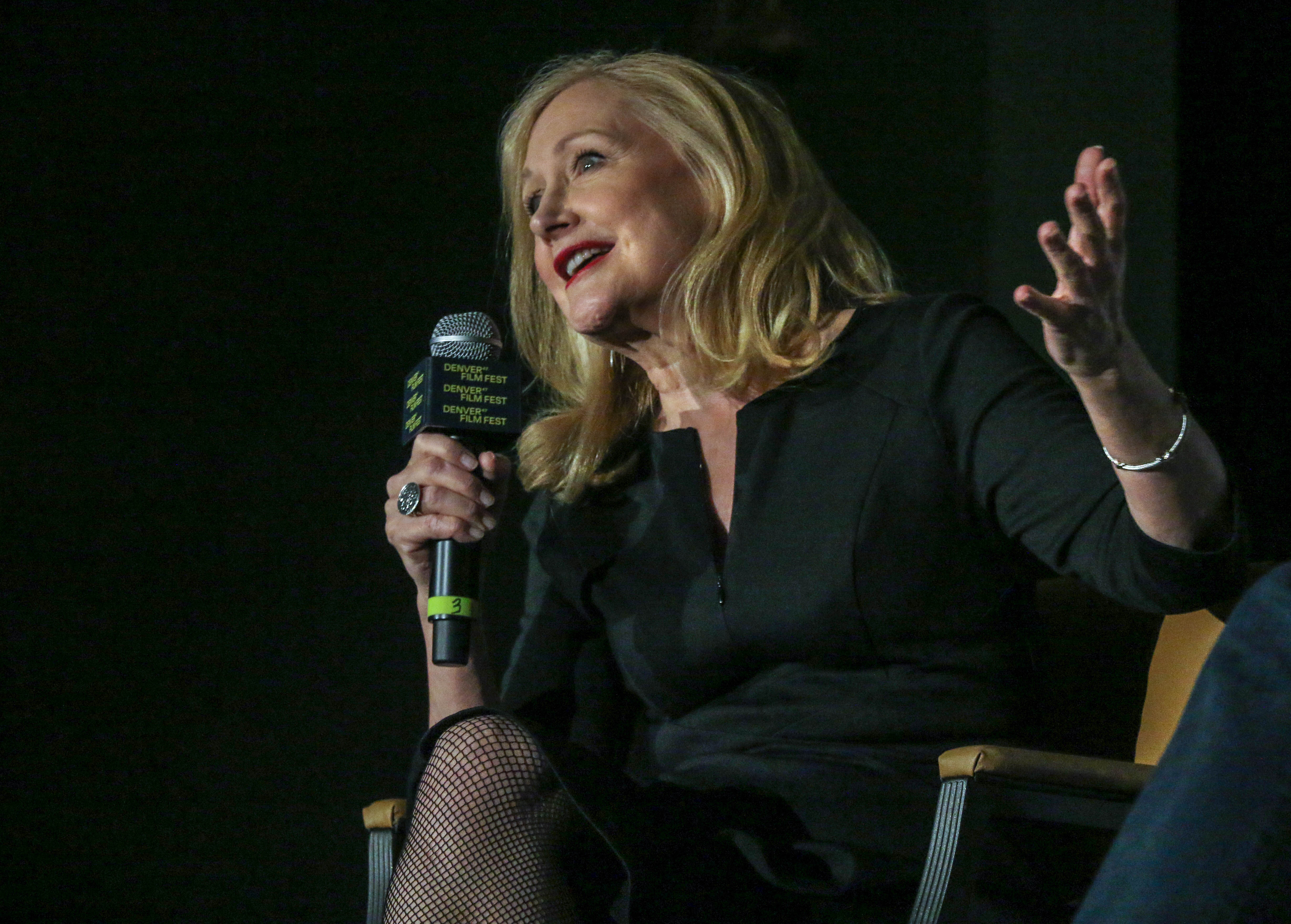 Patricia Clarkson speaks after a Denver Film Festival screening of her new film 