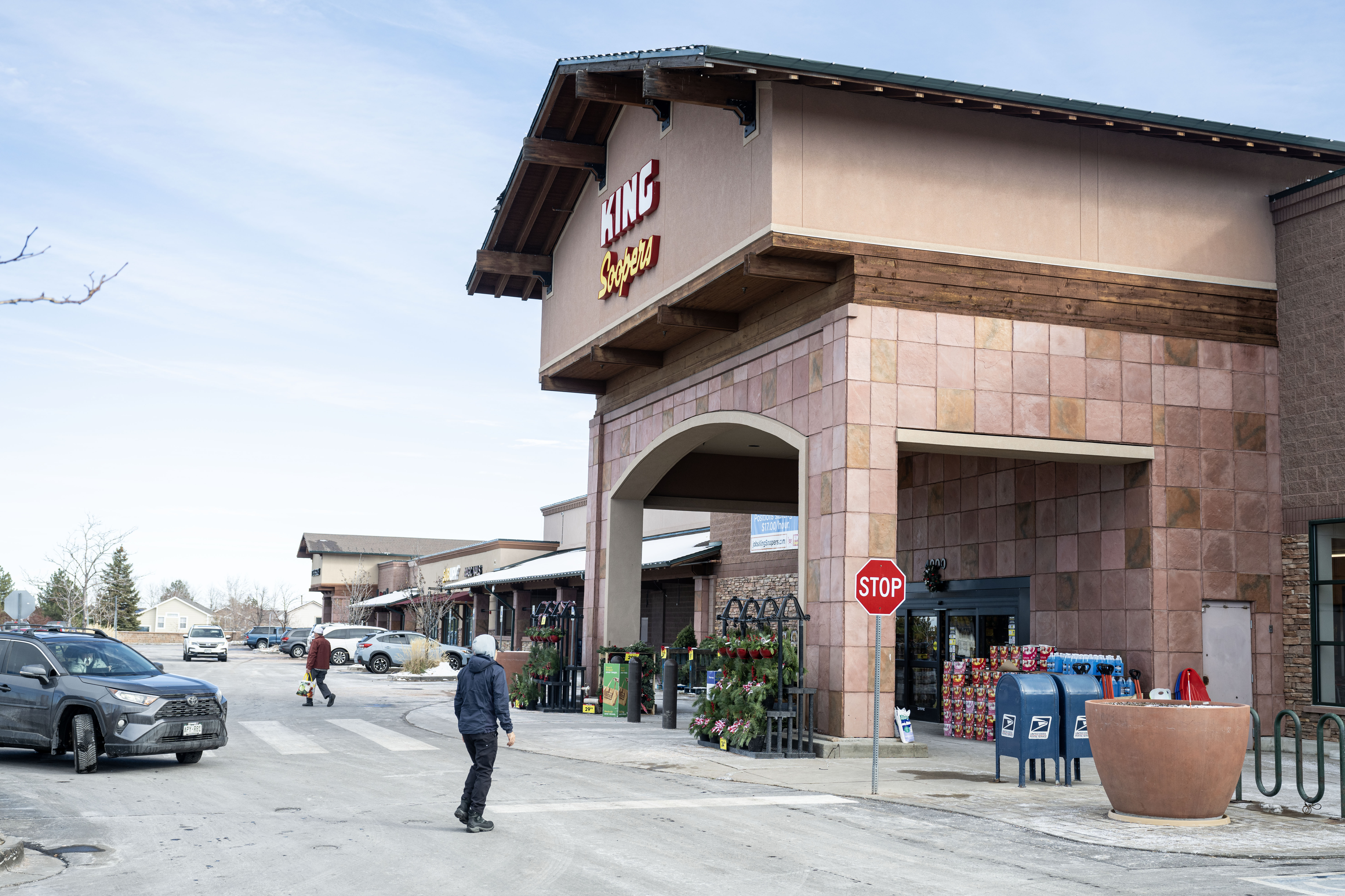 Shoppers exit a King Soopers in Highlands Ranch on Wednesday, Dec. 11, 2024. Safeway’s parent company Albertsons announced on Wednesday it is backing out of its proposed merger deal with Kroger, operator of the state’s King Soopers and City Market stores. (Stephen Swofford, Denver Gazette) (StephenSwoffordPhotographerstephen.swofford@gazette.comhttps://secure.gravatar.com/avatar/1ddcaf11c5d70eaa58546ddc4e038687?d=mm&r=g)