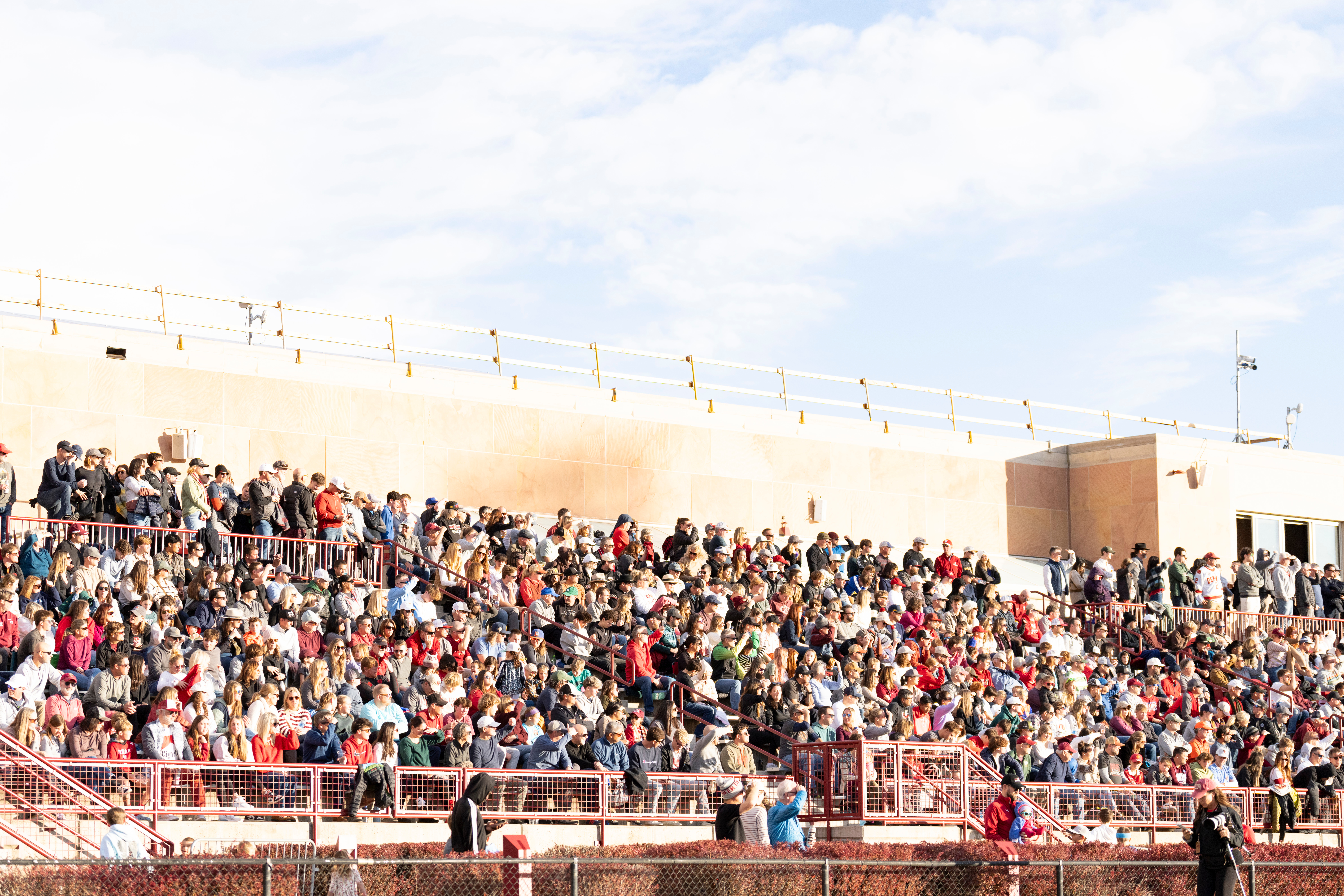 A record crowd of 1,875 attended the Denver Pioneers men’s soccer team's 1-0 win over Indiana on Saturday, Nov. 30, in the NCAA Tournament at University at University of Denver Soccer Stadium. (Rachel O’Driscoll/Clarkson Creative Photography) (Rachel O’Driscoll/Clarkson Creative Photography)