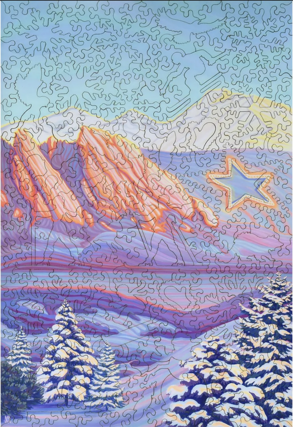 Boulder Star Puzzle from Liberty Puzzles