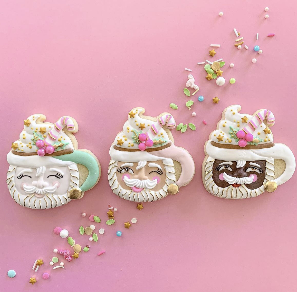 Santas Sugar Bloom Cookies