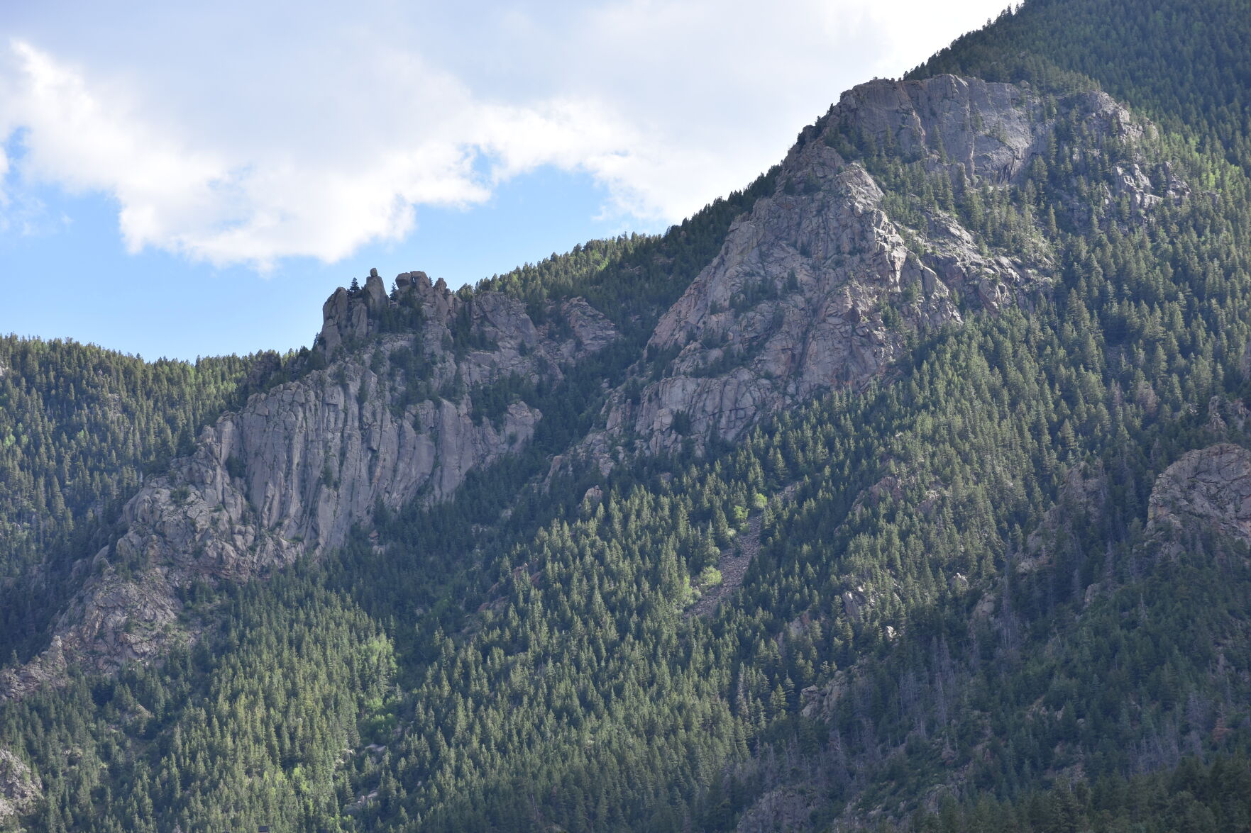 High rock promontories at Fishers Canyon Open Space in Colorado Springs. (Photo courtesy Colorado Springs Parks, Recreation and Cultural Services)
