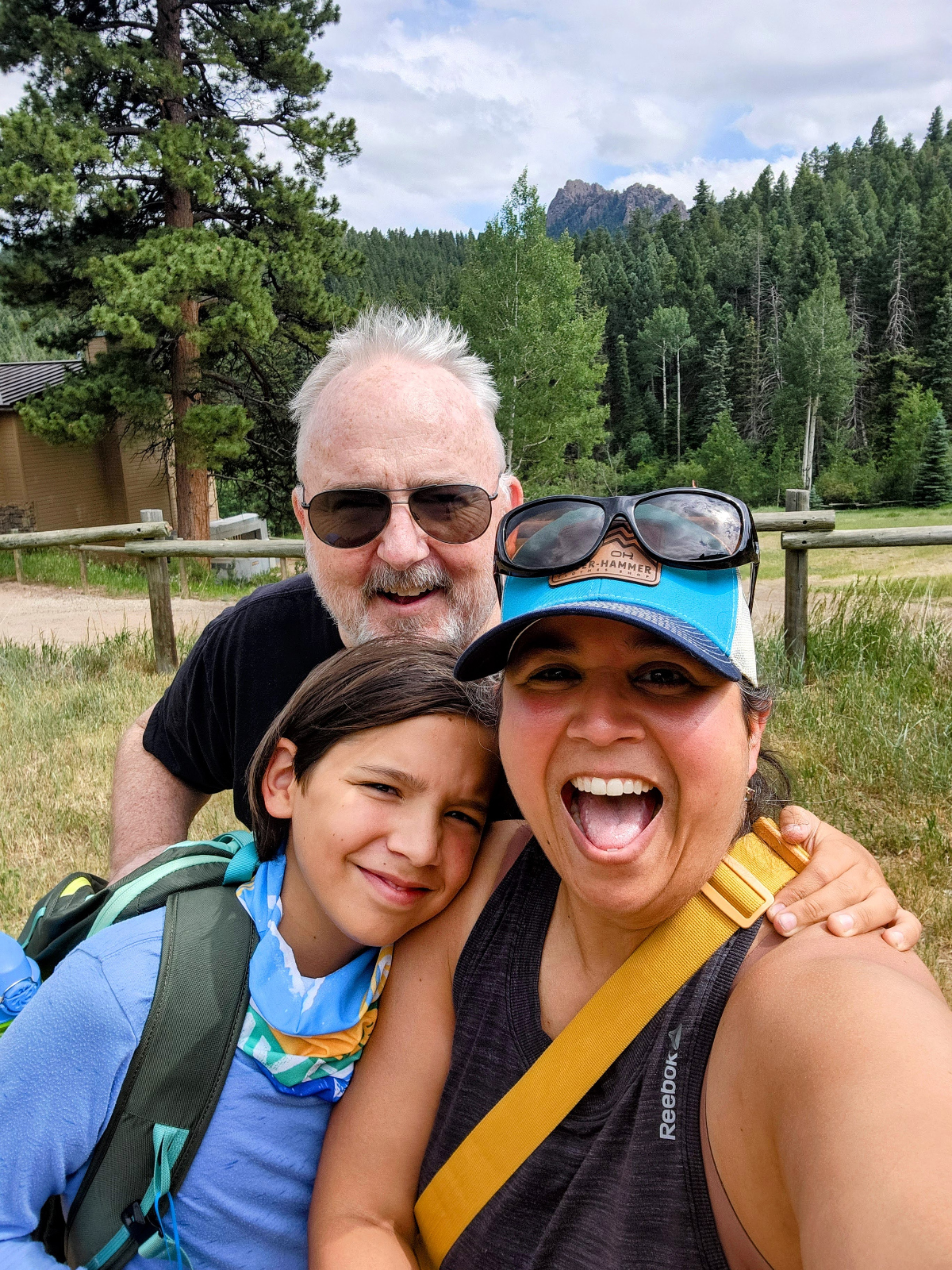 Lee Anderson, feeling better after having a kidney donated to him on April 3, 2024, joined wife GerRee Hinshaw at their son Jackson's first day of summer camp in July. (COURTESY GERREE HIINSHAW)