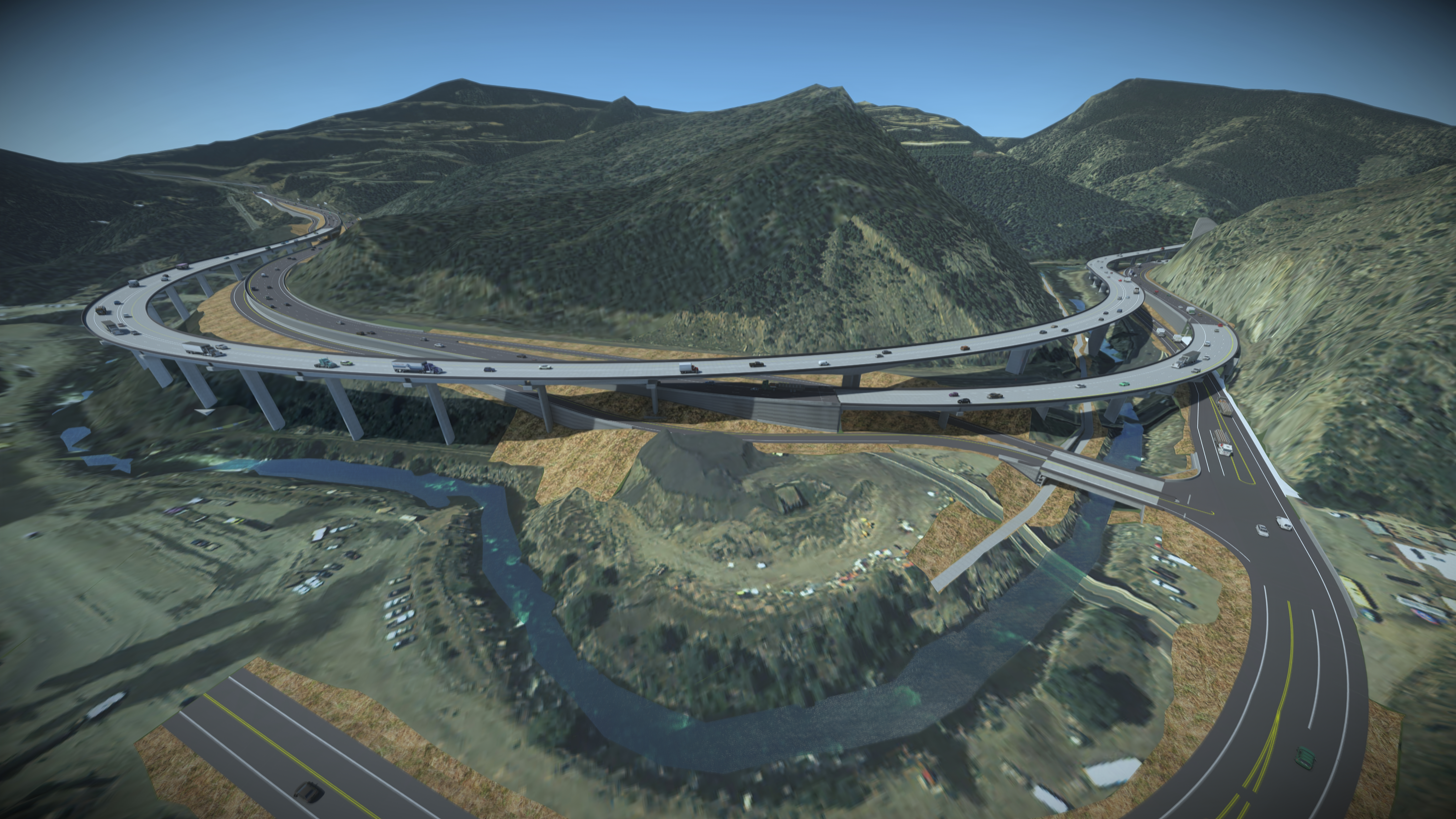 Artist renderings show how the I-70 Floyd Hill Project will alter the stretch of interstate. (Courtesy CDOT)