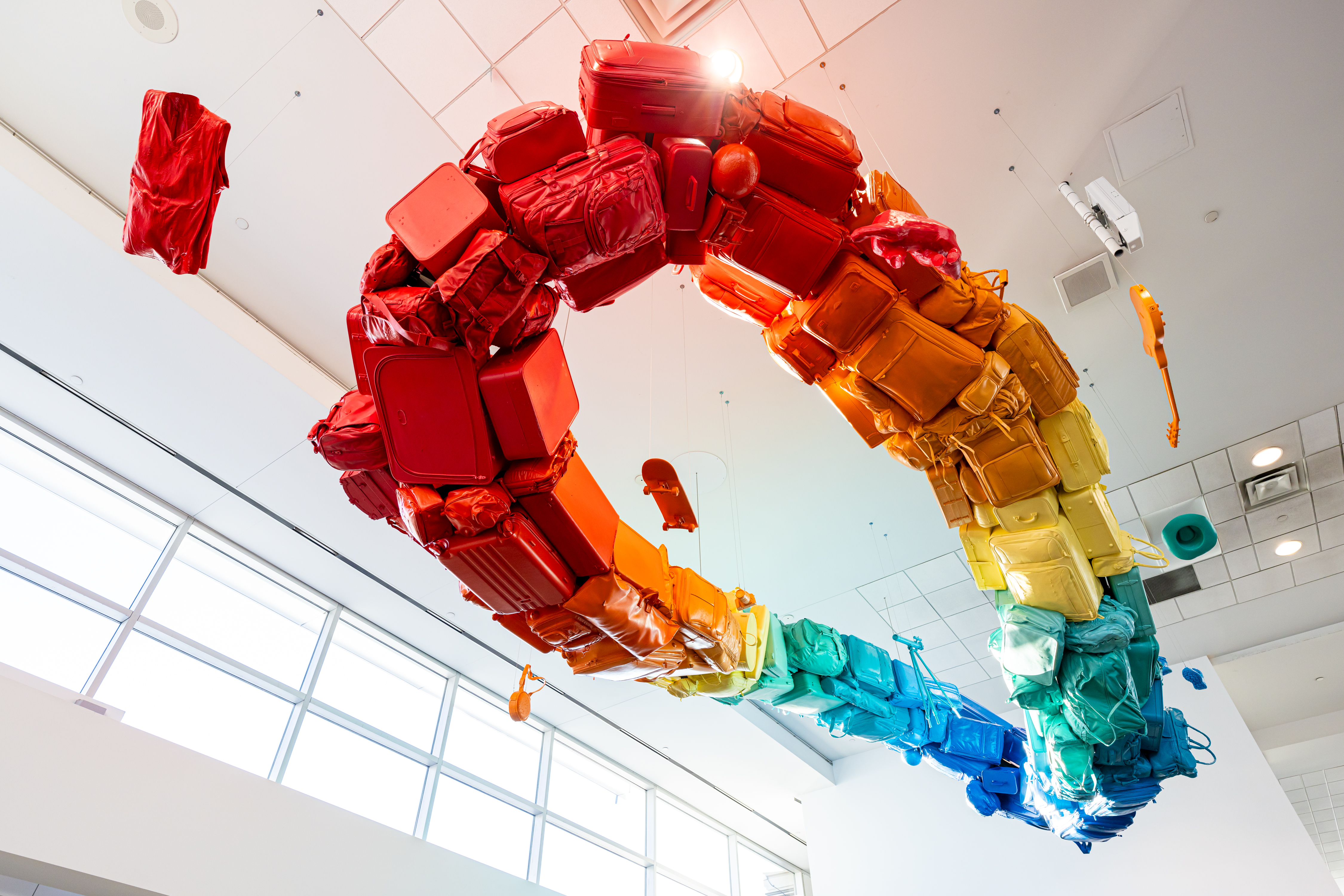 Detour's new sculpture hangs at DIA. (DIA/Peter Scott Barta)