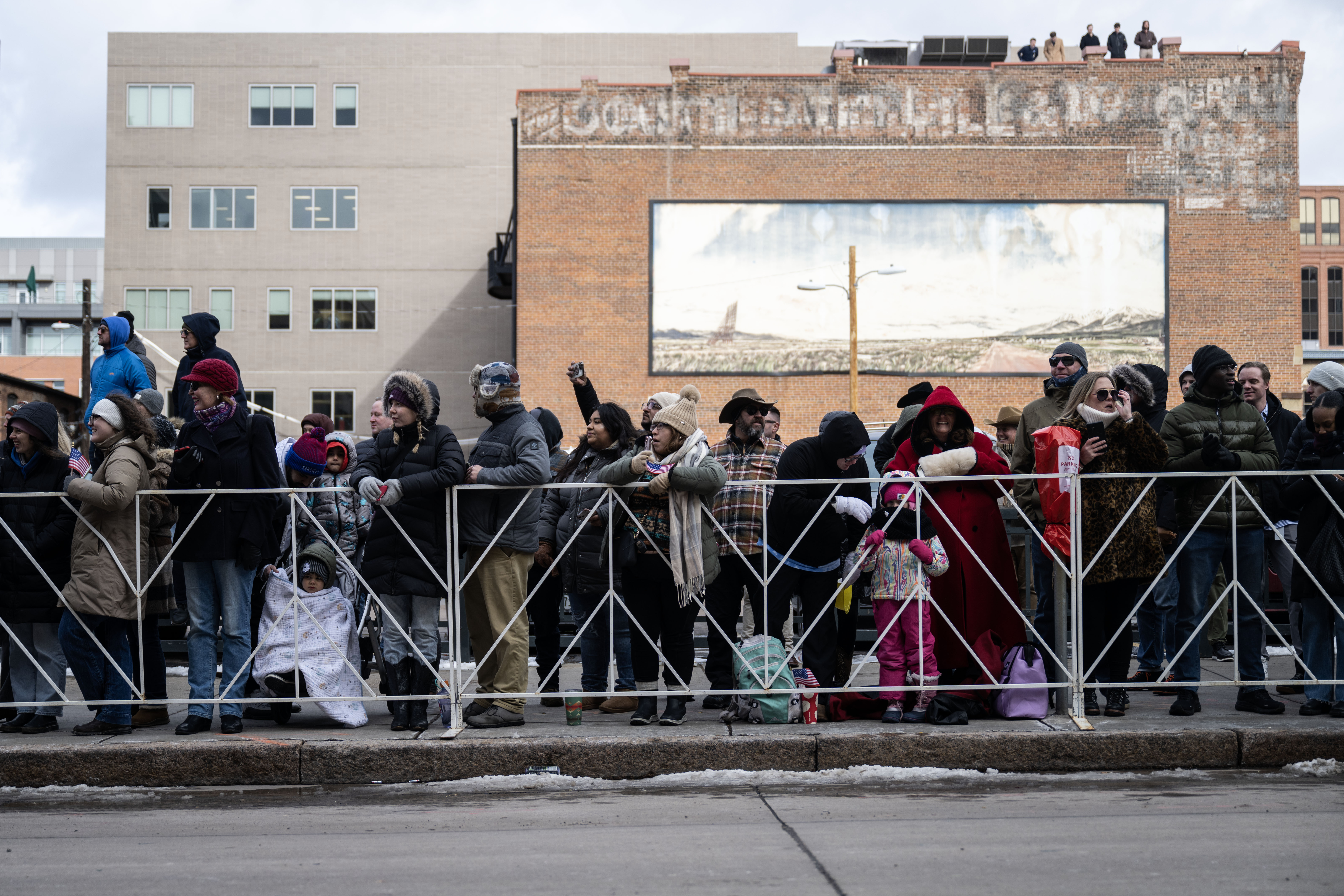 The crowd watches from the sidewalk during the National Western Stock Show opening day Parade down 17th street in Denver on Thursday, Jan. 9, 2025. (Stephen Swofford, Denver Gazette) (Stephen Swofford/ Denver Gazette)